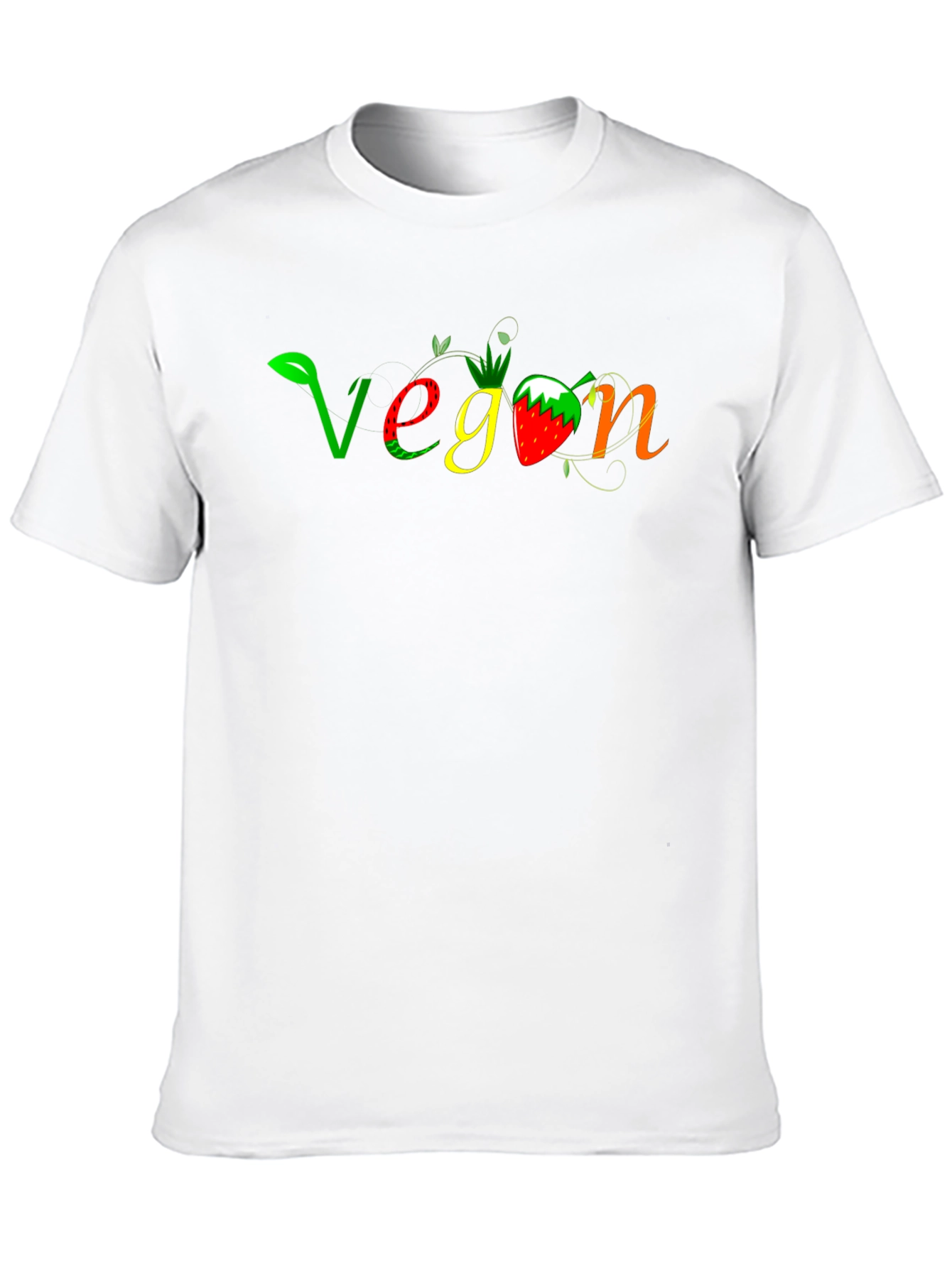 Black Vegan Graphic Tee - Fresh & Fun Design view 10