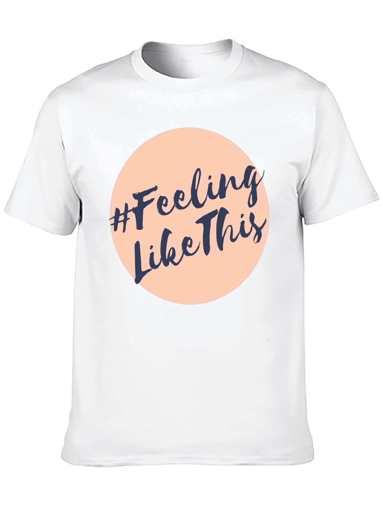 Black #Feeling Like This Graphic Print Crew Neck T-Shirt view 10