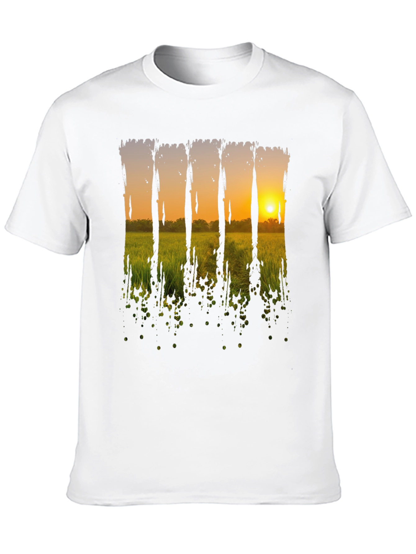 Black Sunset Field Graphic Tee - Black view 10