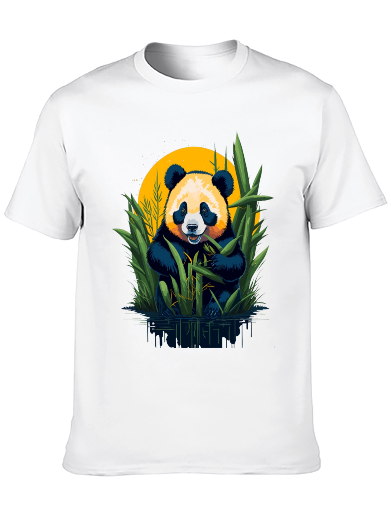 Black Panda Bamboo Graphic Tee view 10