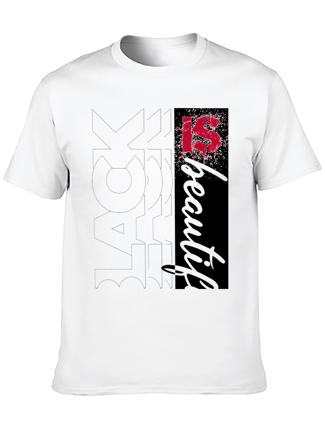 Black Most Beautiful IS T-Shirt view 10