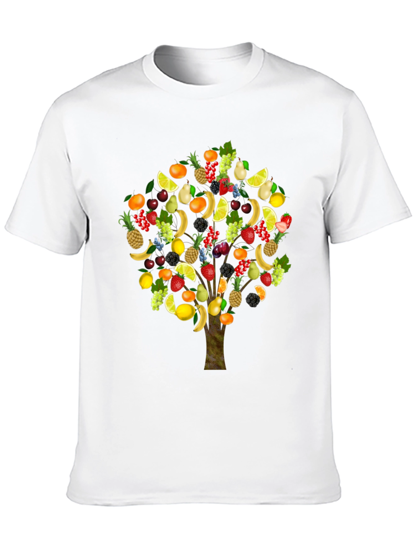Black Fruit Tree Graphic T-Shirt view 10
