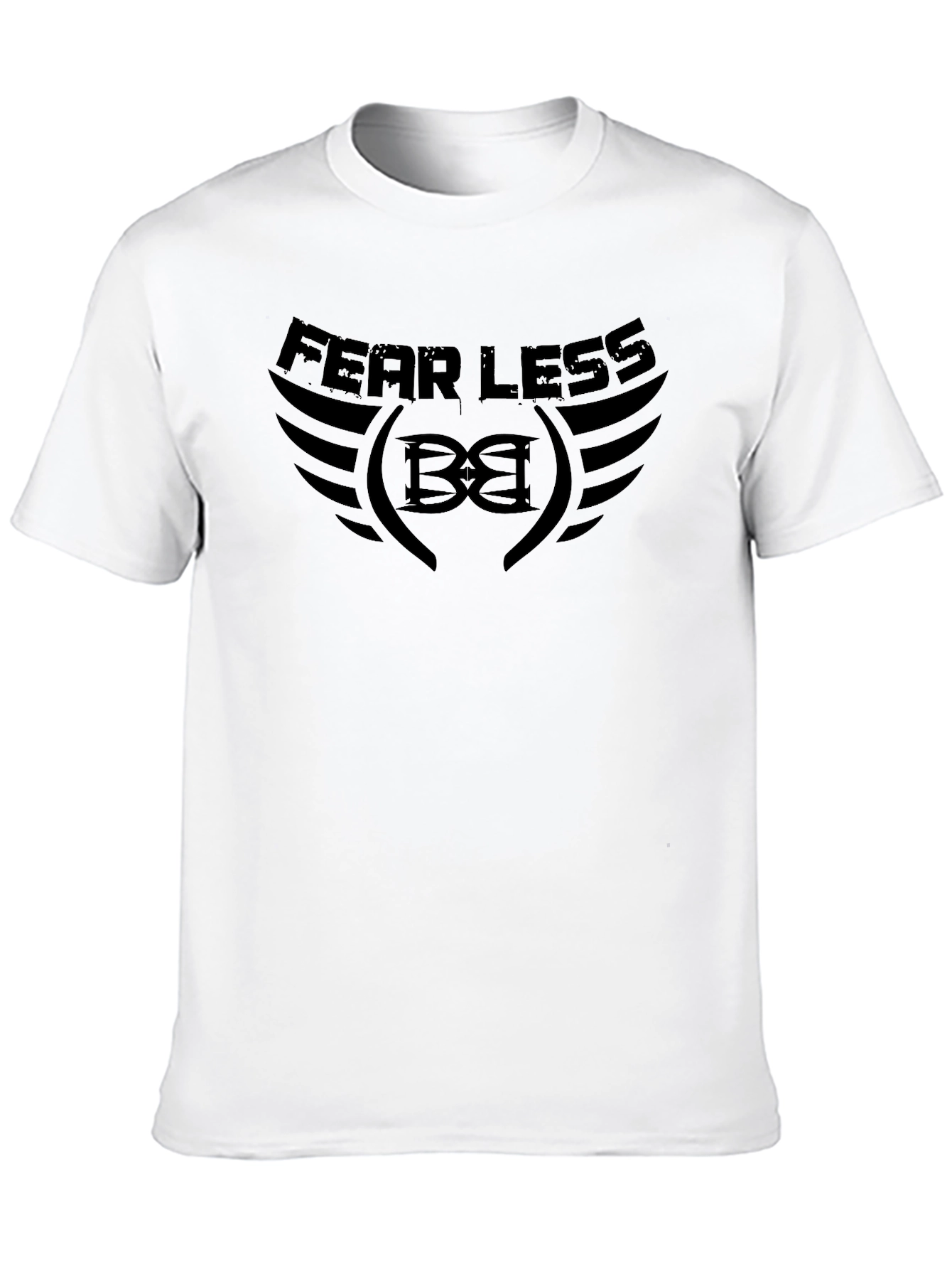Black Fearless Black Graphic T-Shirt view 10