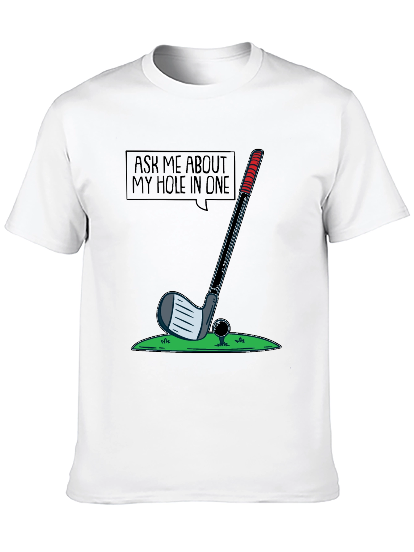 Black Golf Hole in One T-Shirt - Golfer Gift view 10