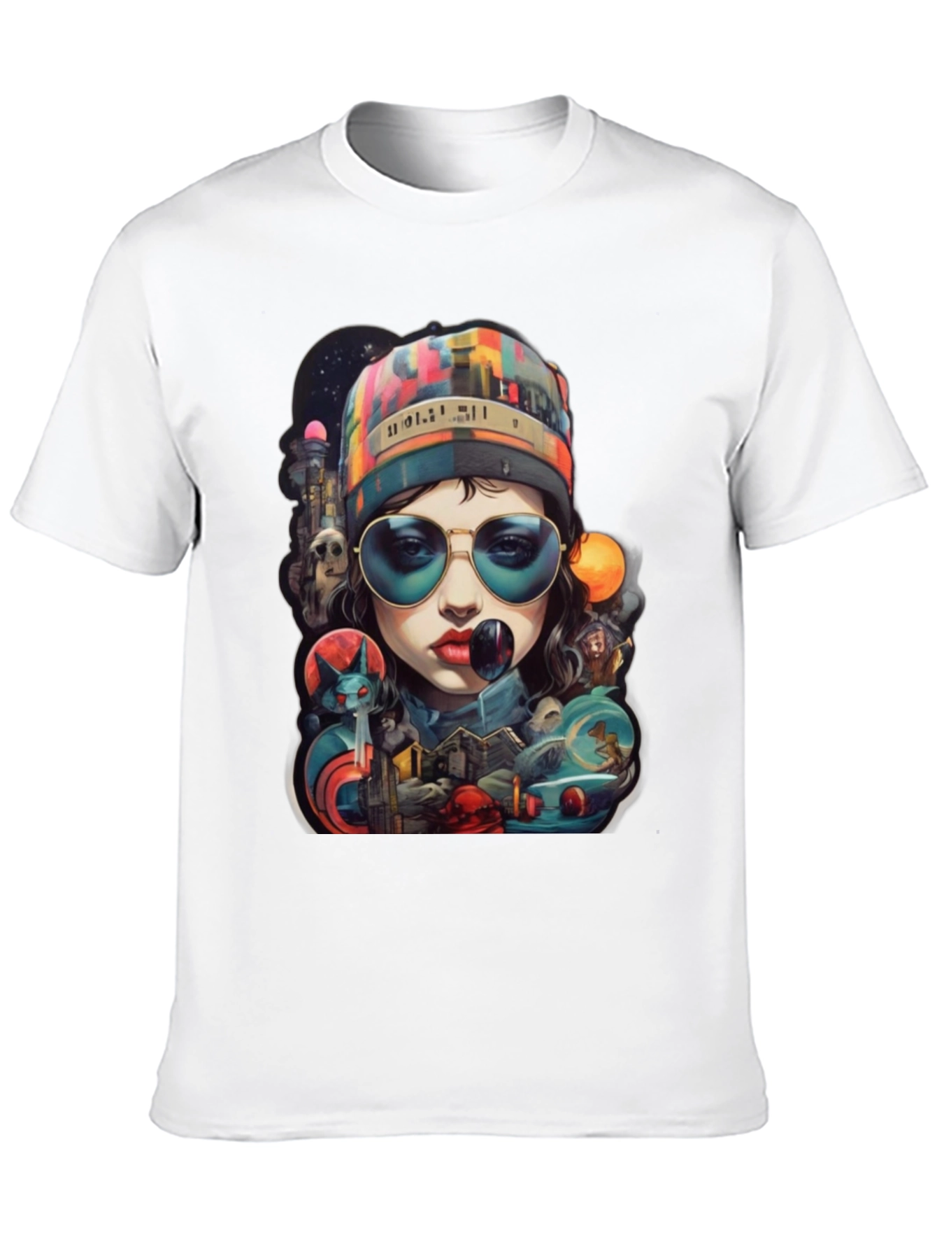 Black Artistic Graphic Print T-Shirt - Stylish Streetwear view 10
