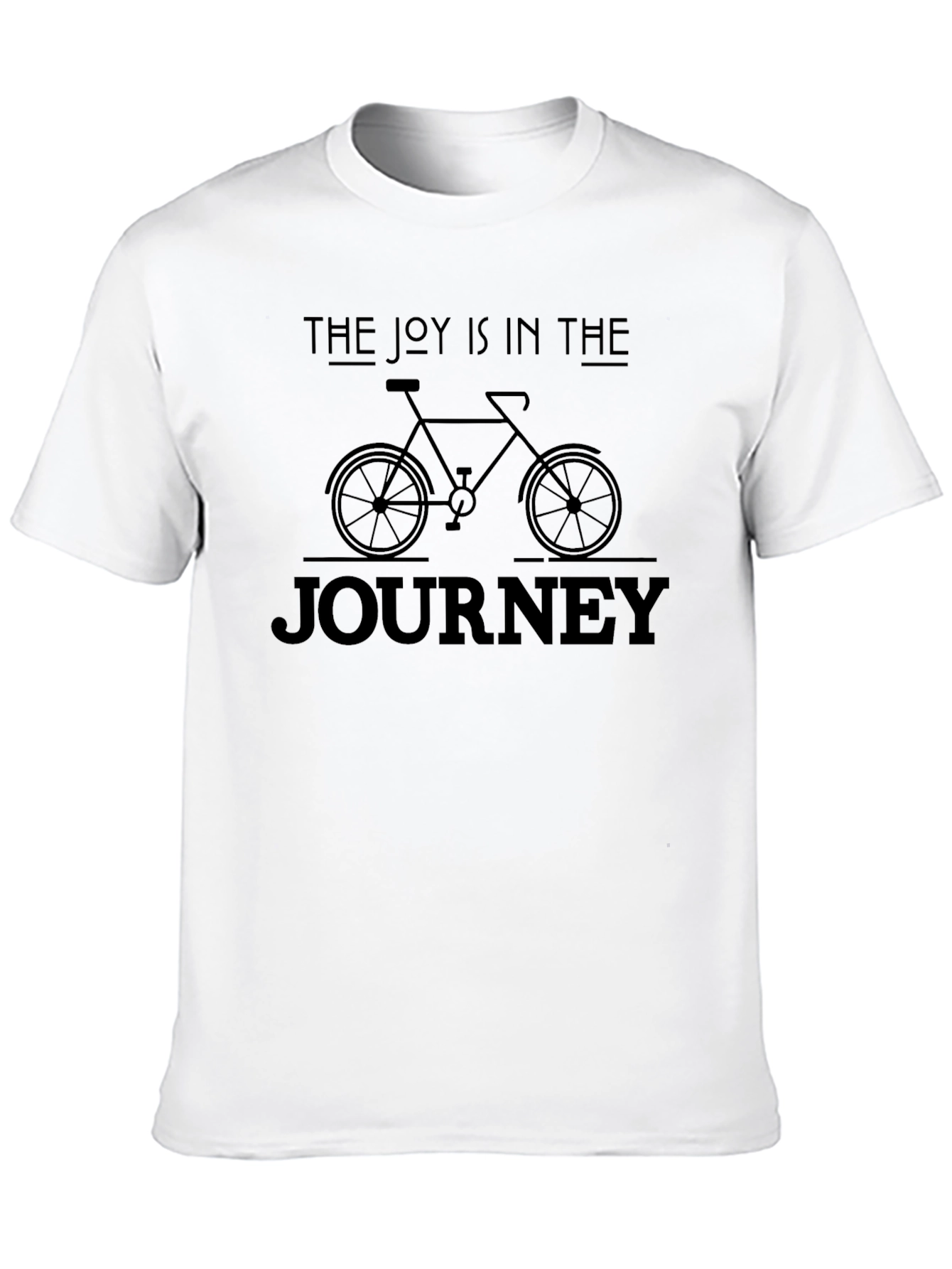 Black The Joy is in the Journey Bicycle T-Shirt view 10