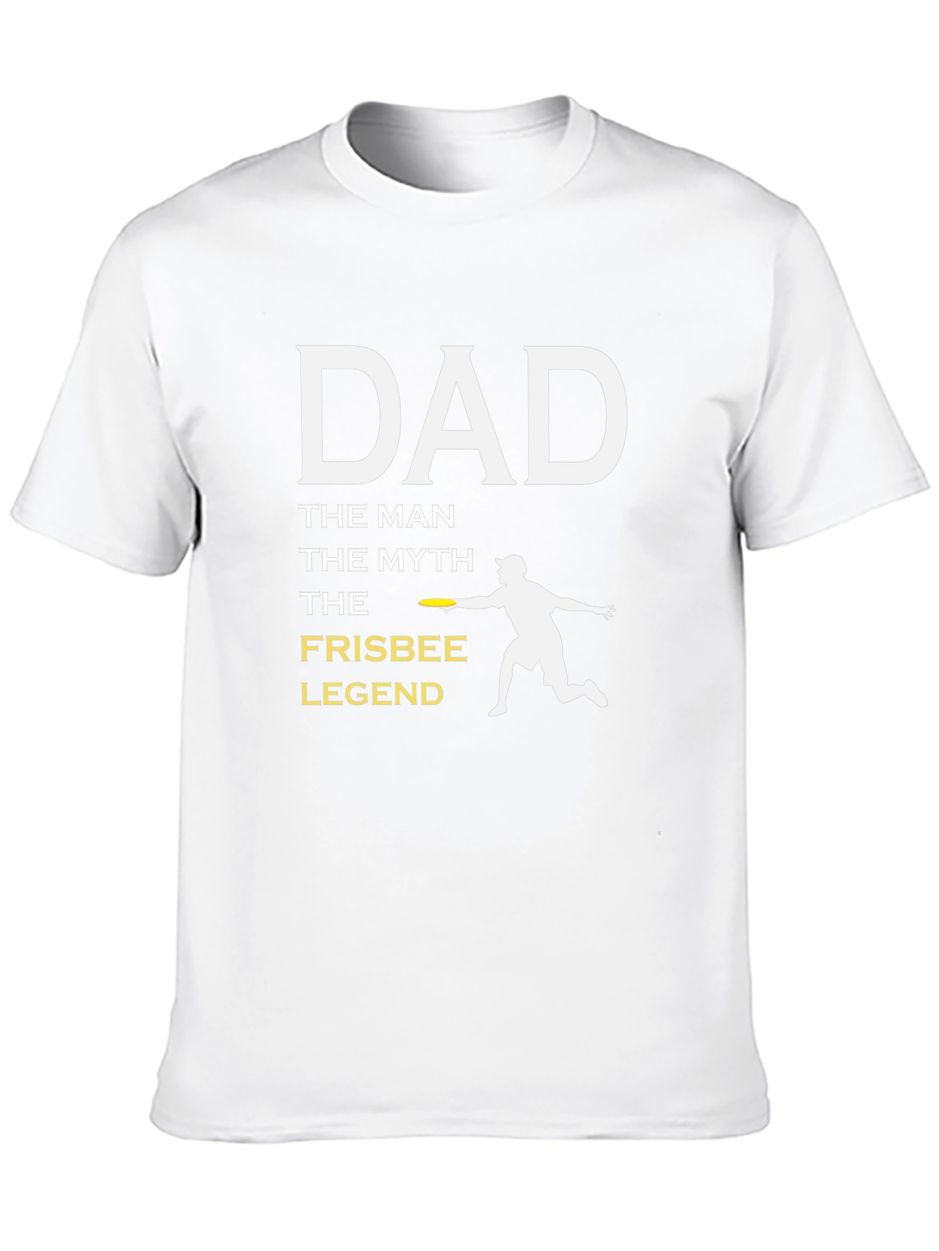 Black Dad Frisbee Legend T-Shirt - The Man, The Myth! view 10