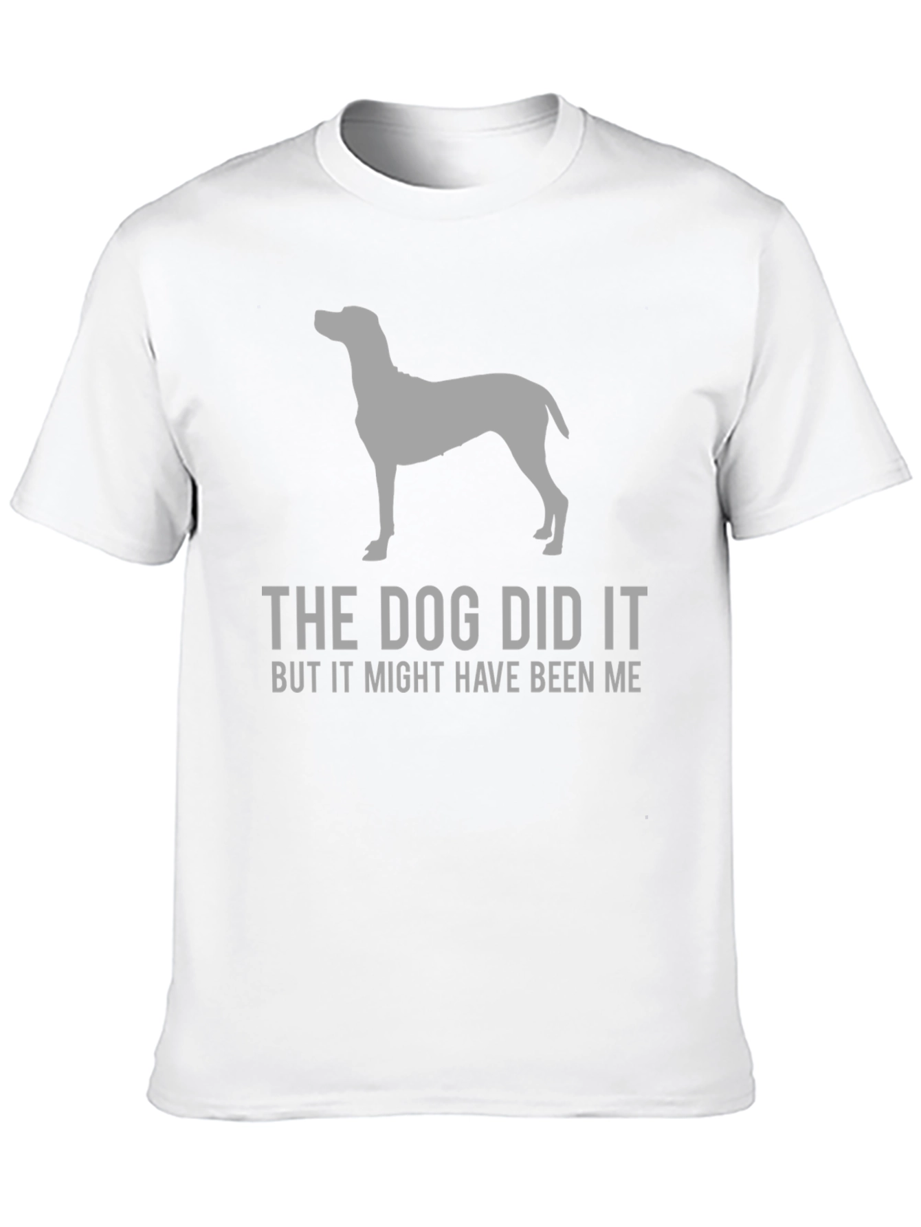 Black The Dog Did It Funny Graphic T-Shirt view 10