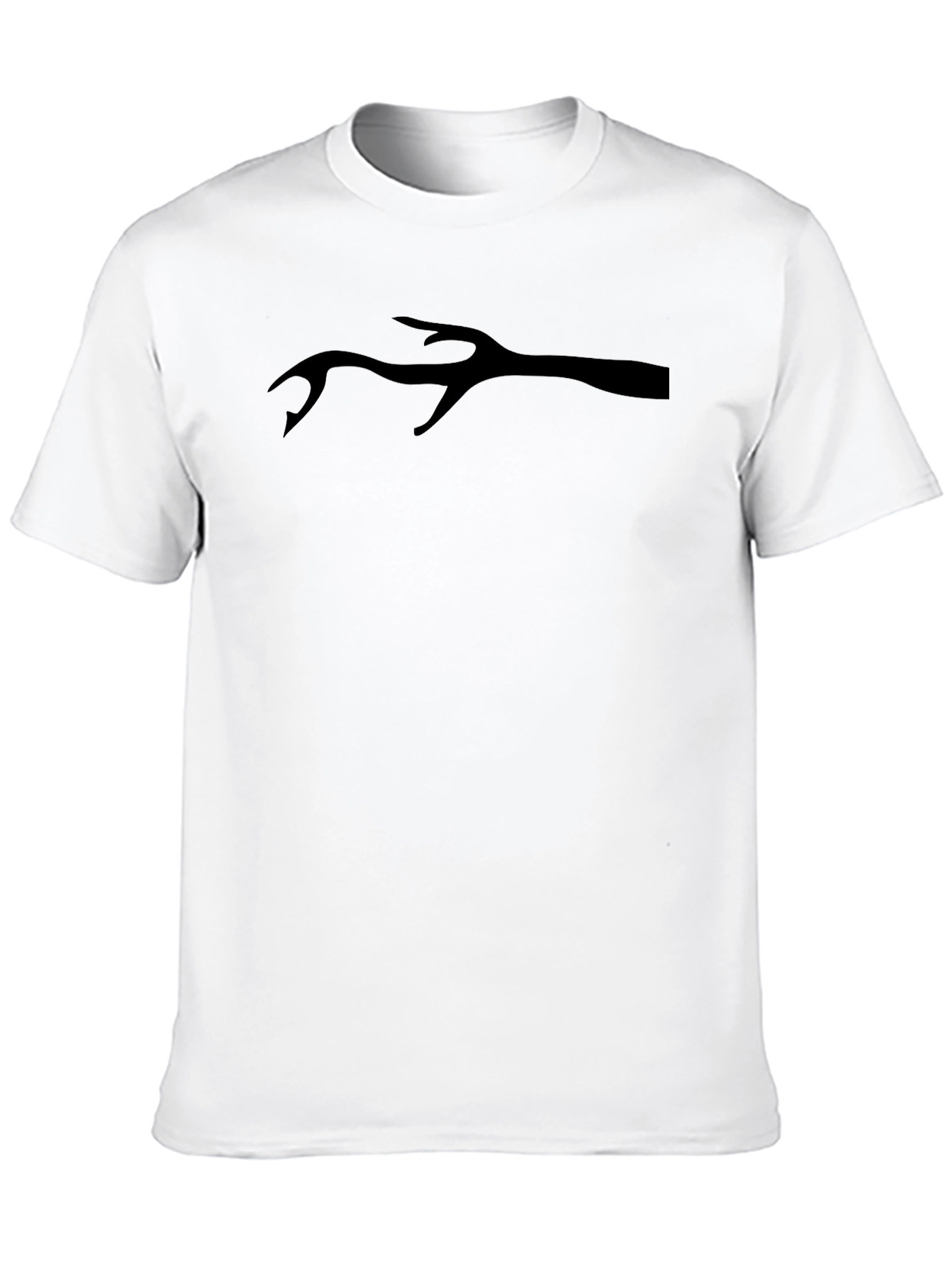 Black Antler T-Shirt - Black Graphic Tee view 10