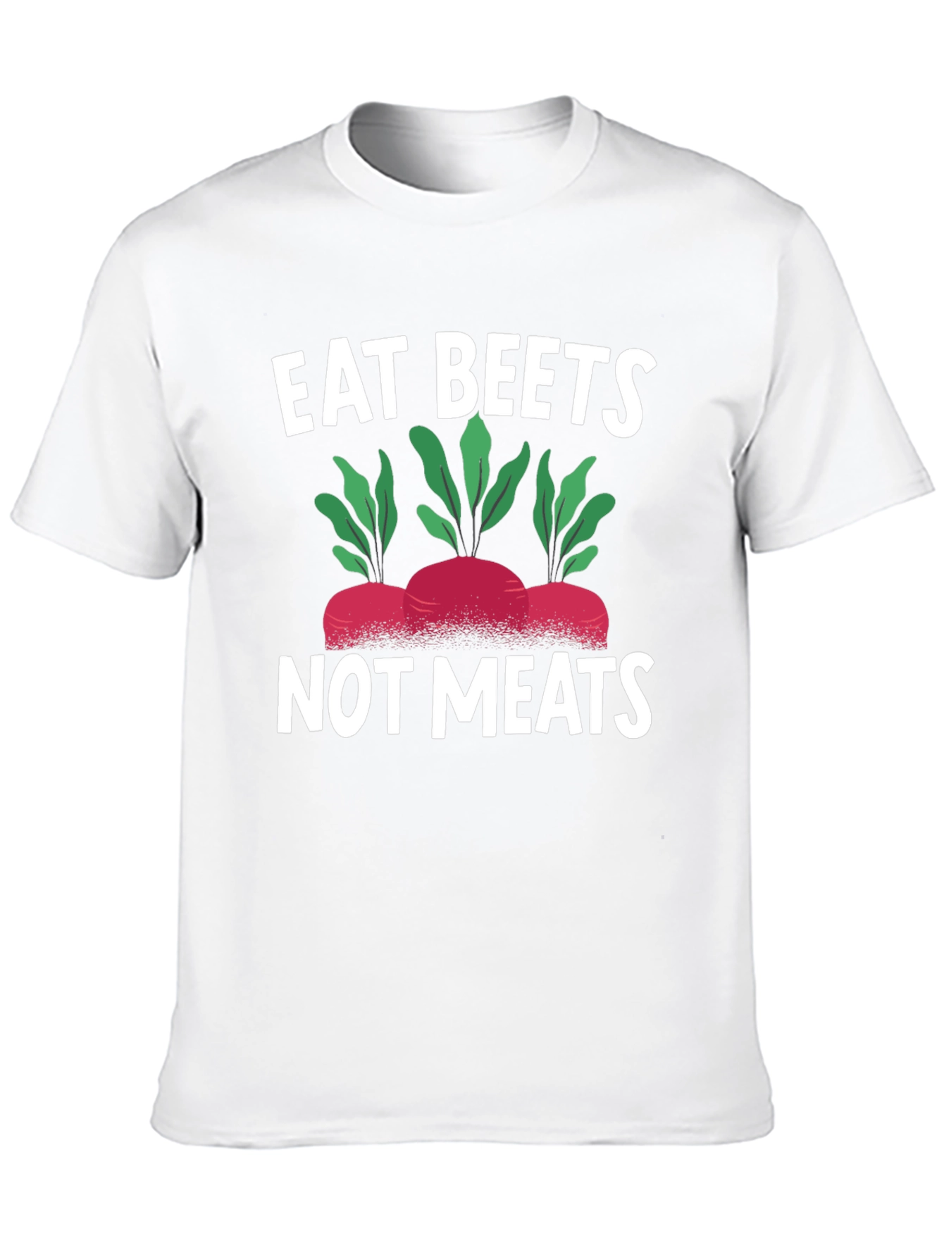 Black Eat Beets Not Meats Graphic Tee - Vegan T-Shirt view 10