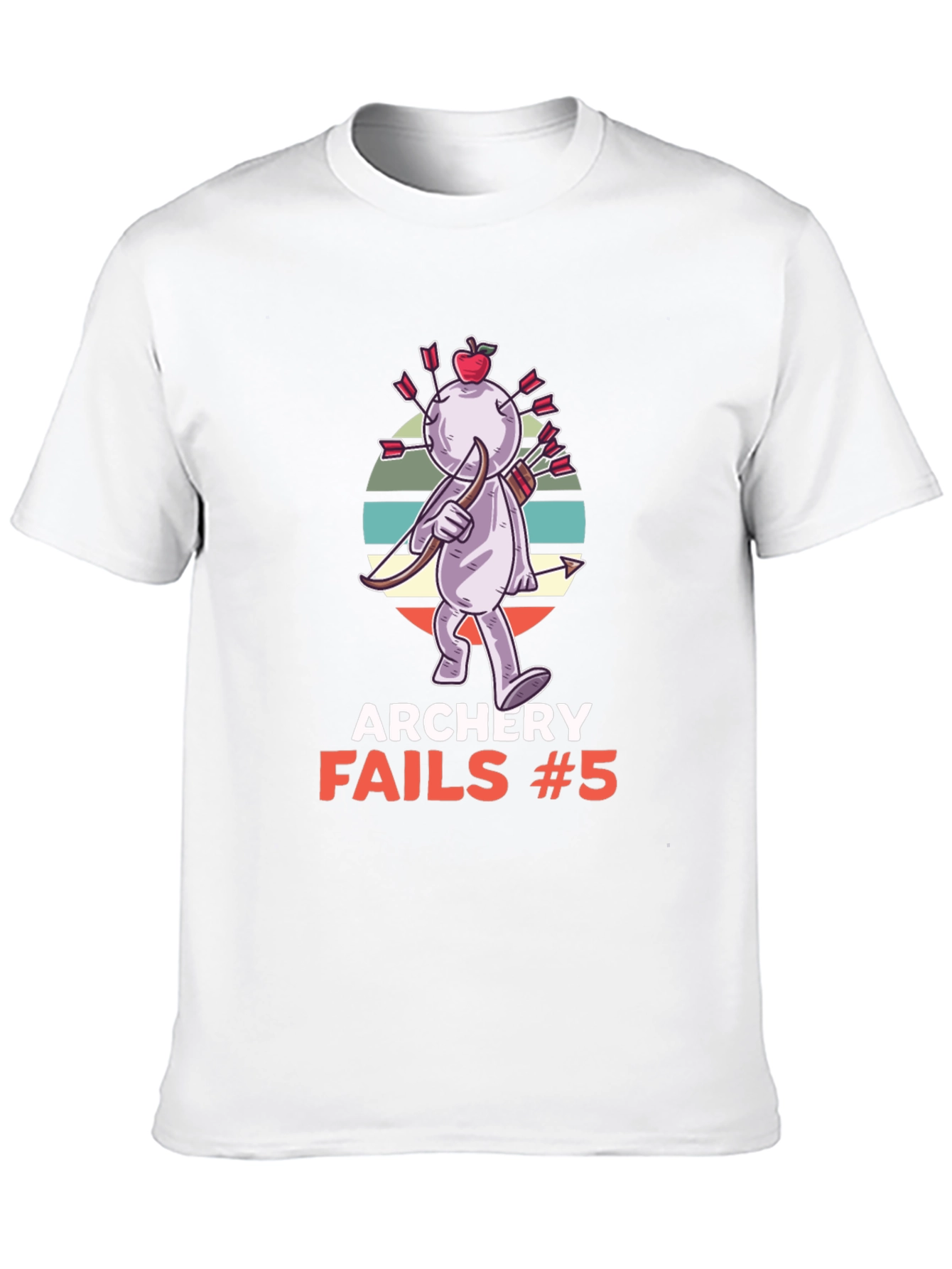Black Archery Fails #5 T-Shirt - Funny Graphic Tee view 10