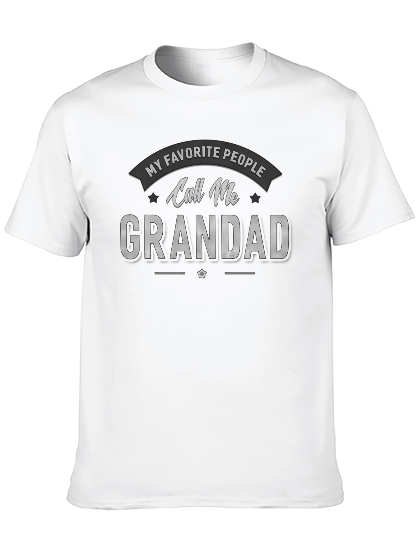 Black My Favorite People Call Me Grandad T-Shirt view 10