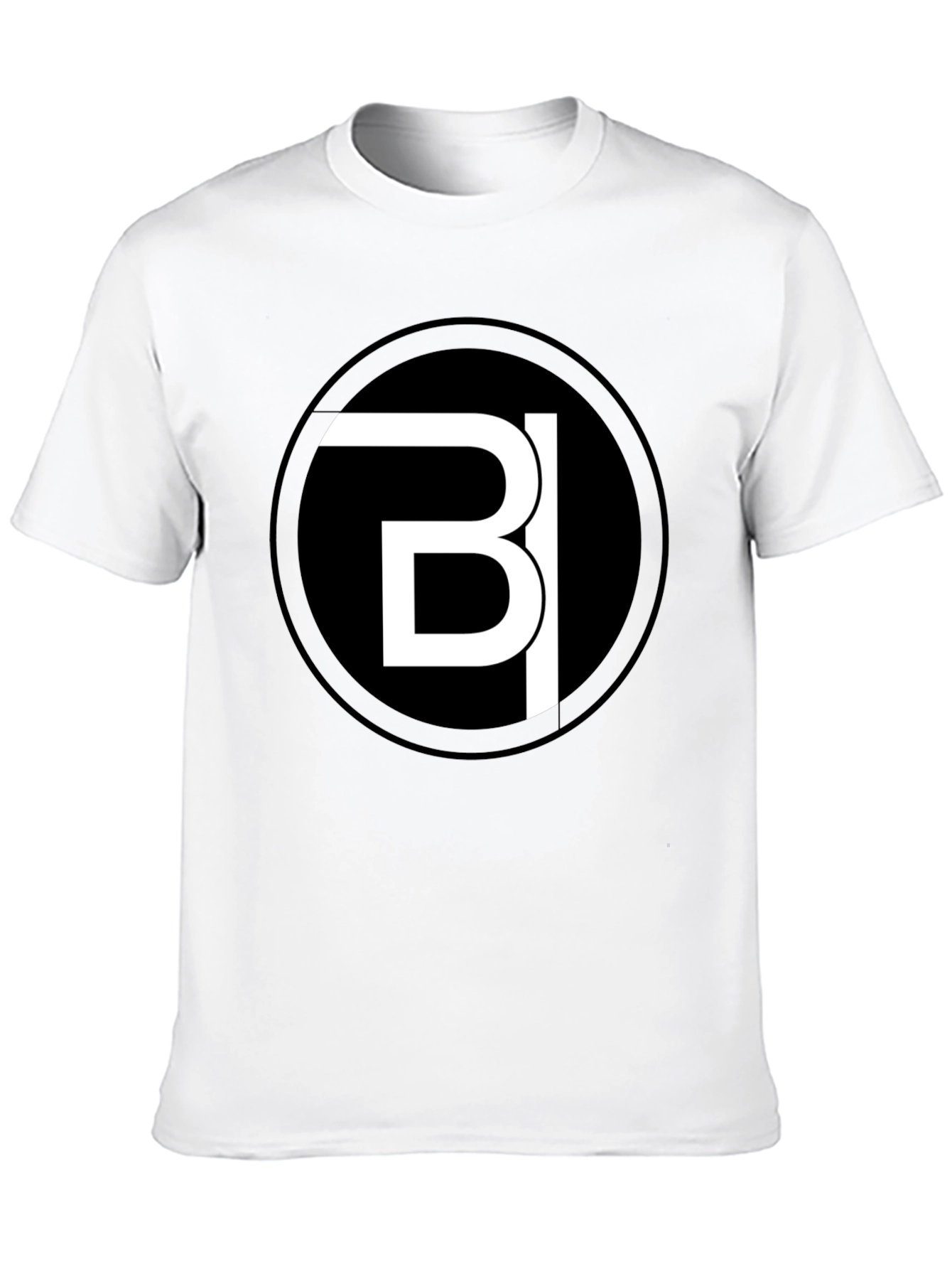 Modern Black Tee with Bold White Logo Design - 10