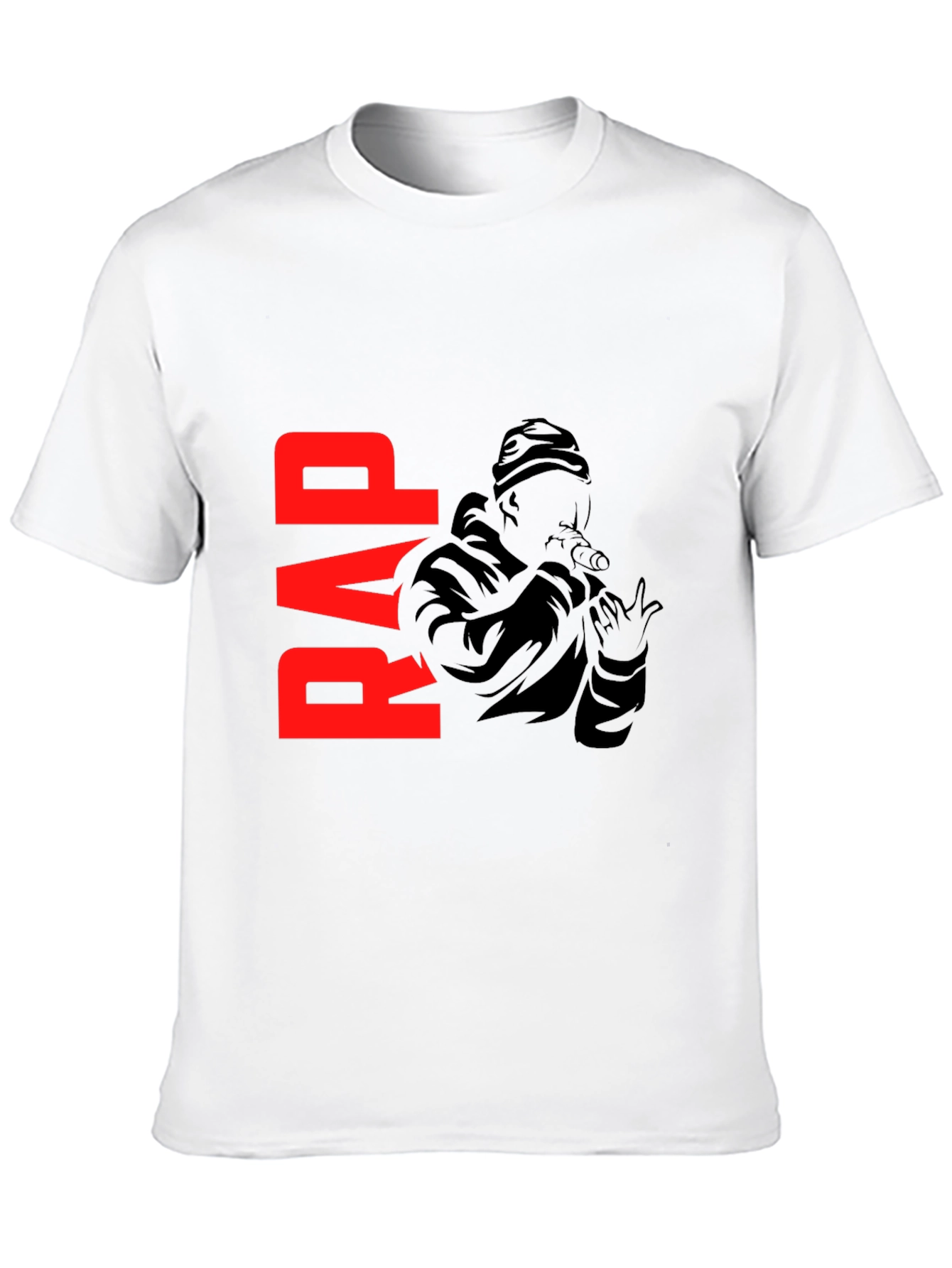 Black Rap Graphic Black T-Shirt view 10