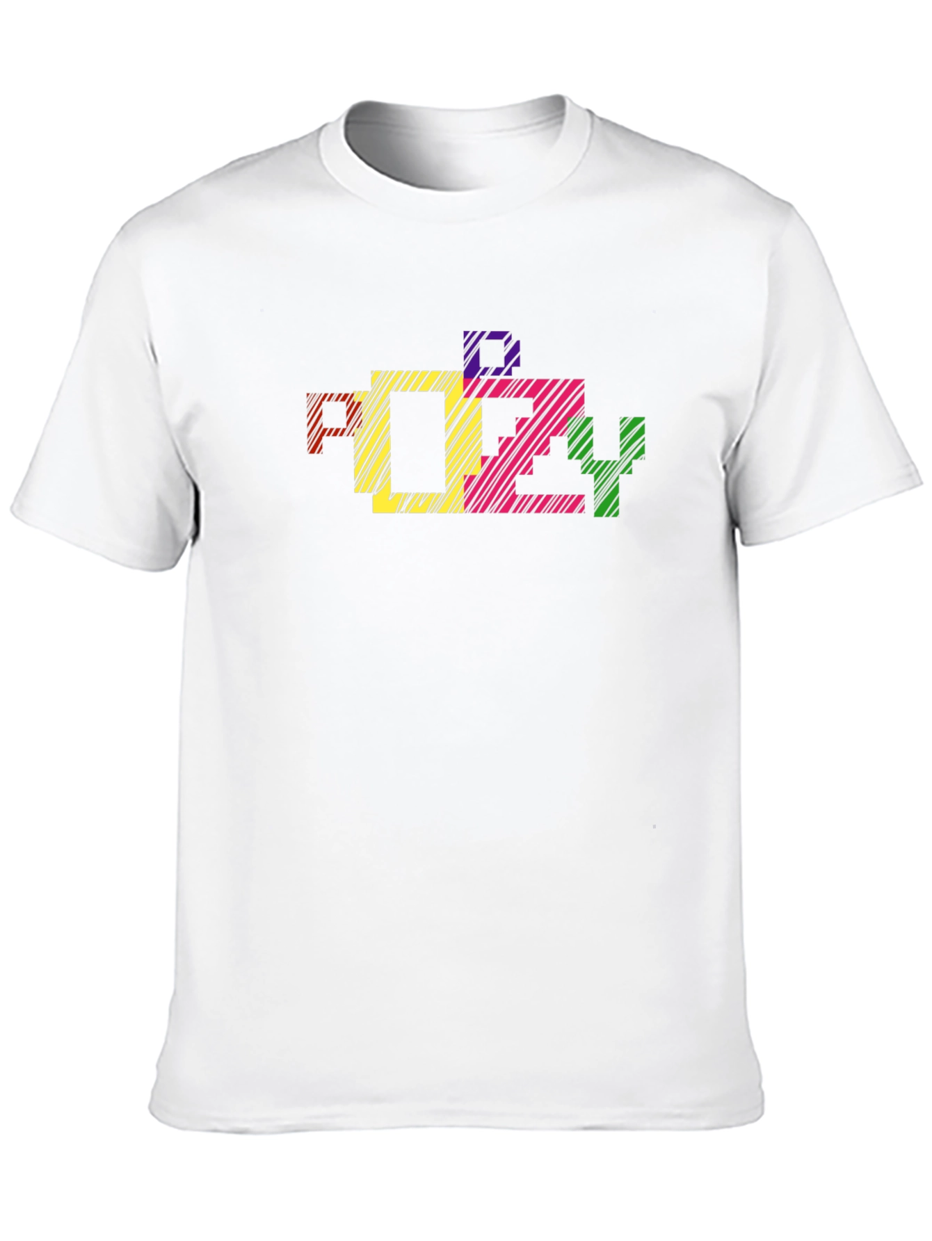 Black Retro Pixel Art Graphic Tee - Black Cotton Comfort view 10