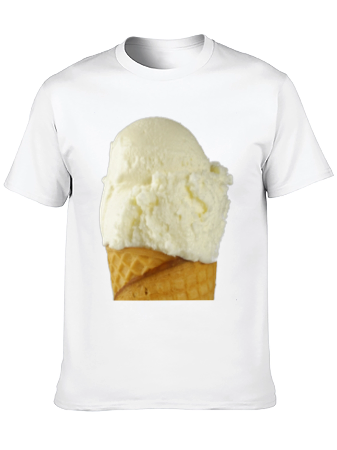 Black Ice Cream Cone Graphic Tee - Casual Black T-Shirt view 10