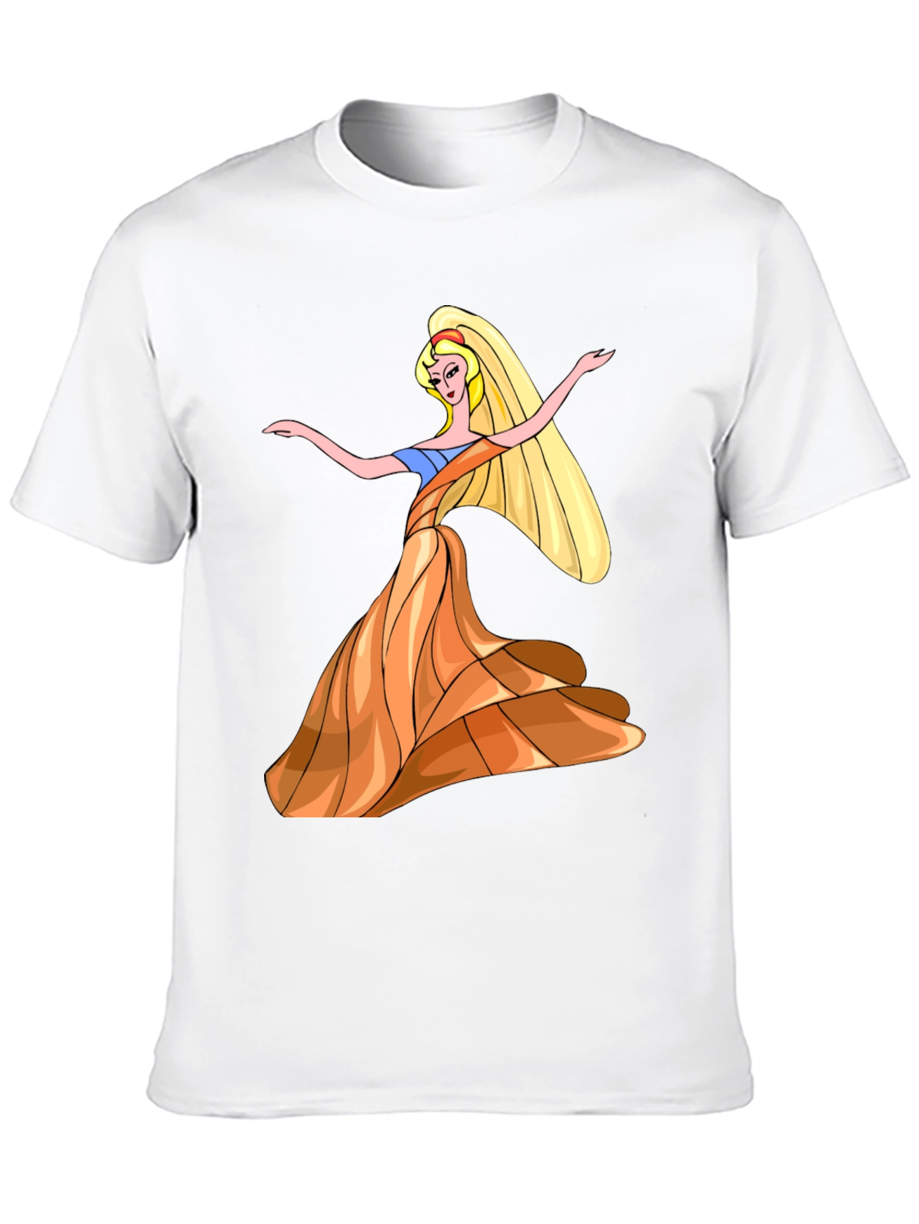 Black Princess Cartoon Graphic T-Shirt view 10