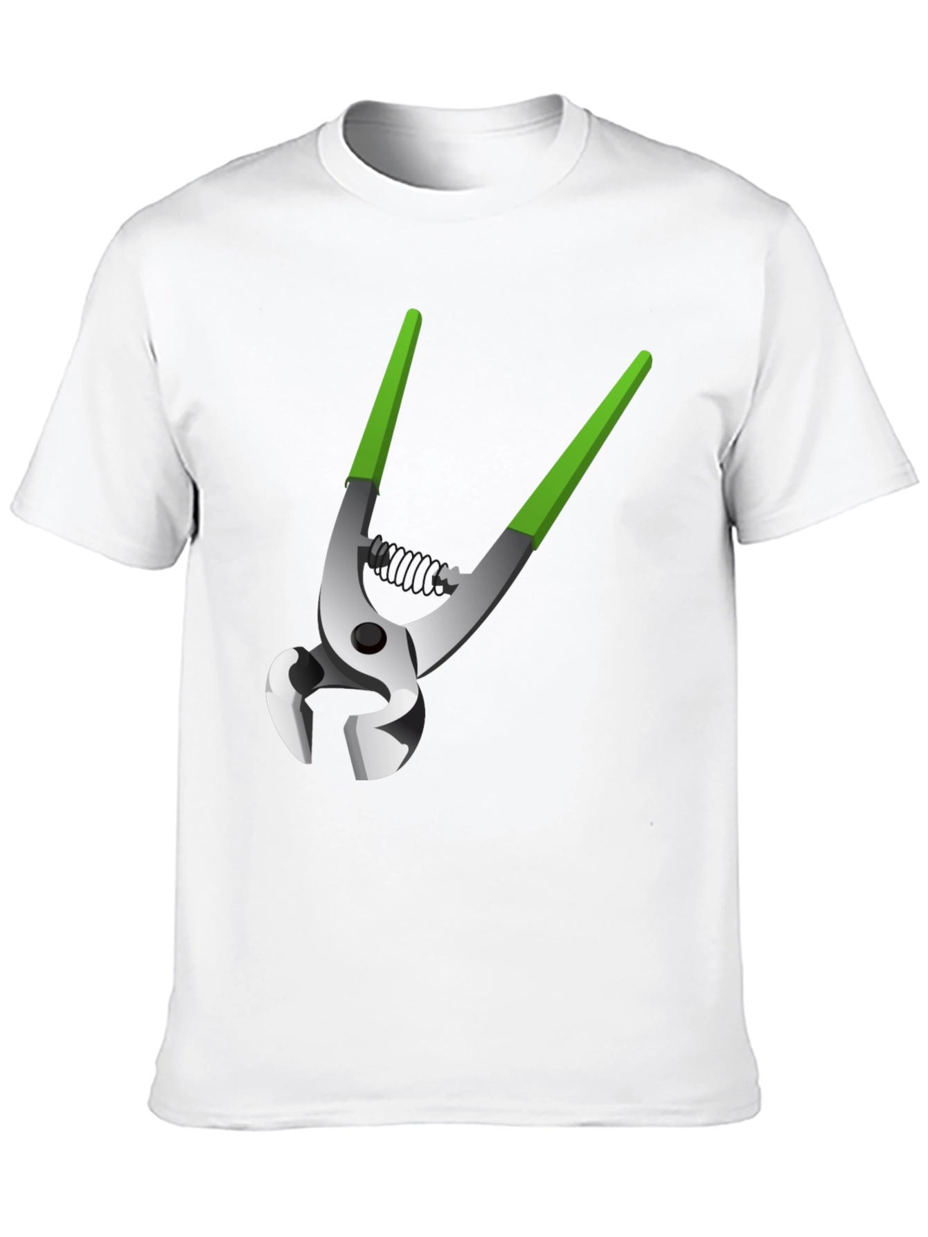 Black Novelty Pliers Graphic Tee - Black Cotton Blend view 10