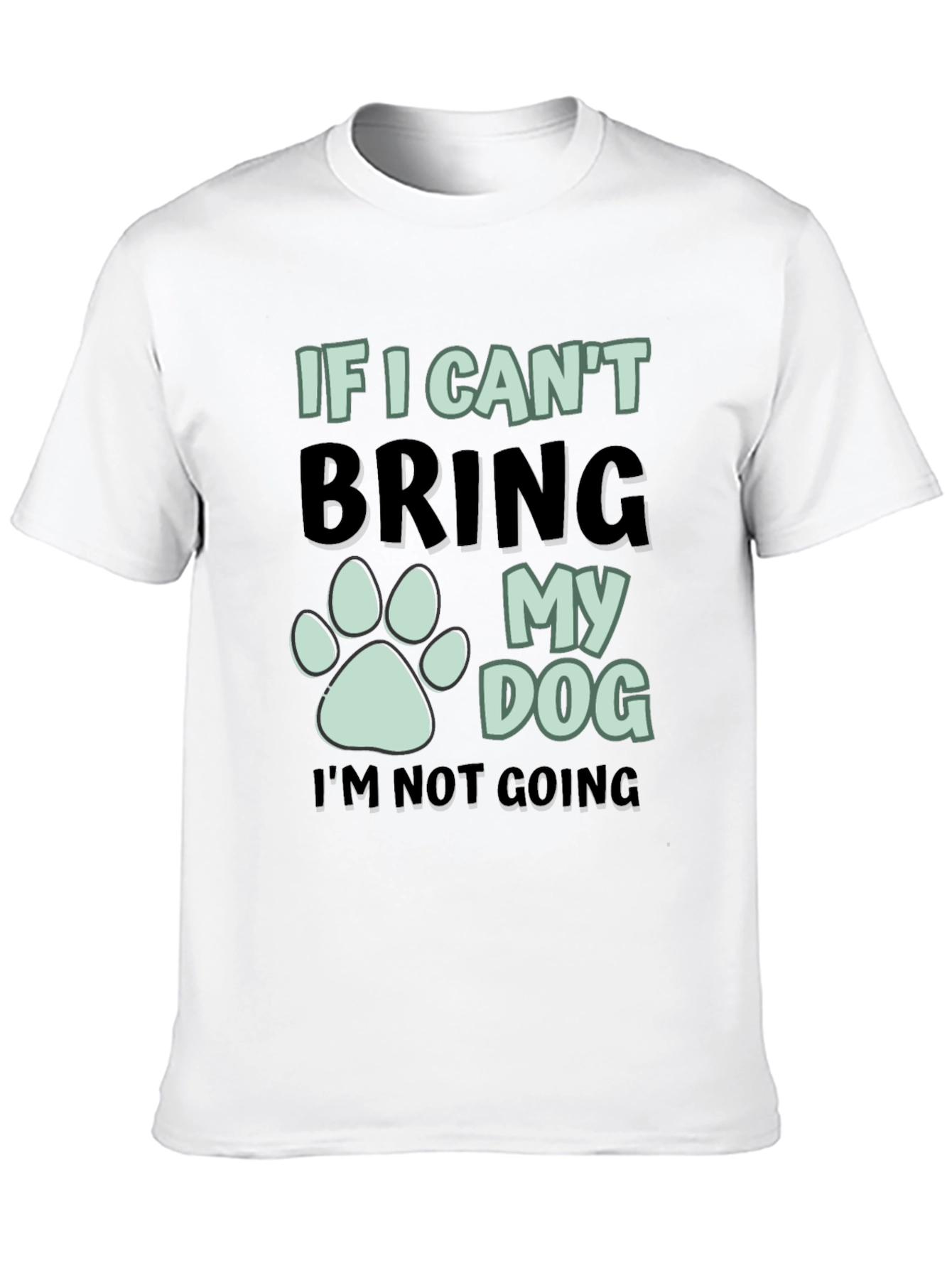 Black Dog Lover T-Shirt: If I Can't Bring My Dog Tee view 10