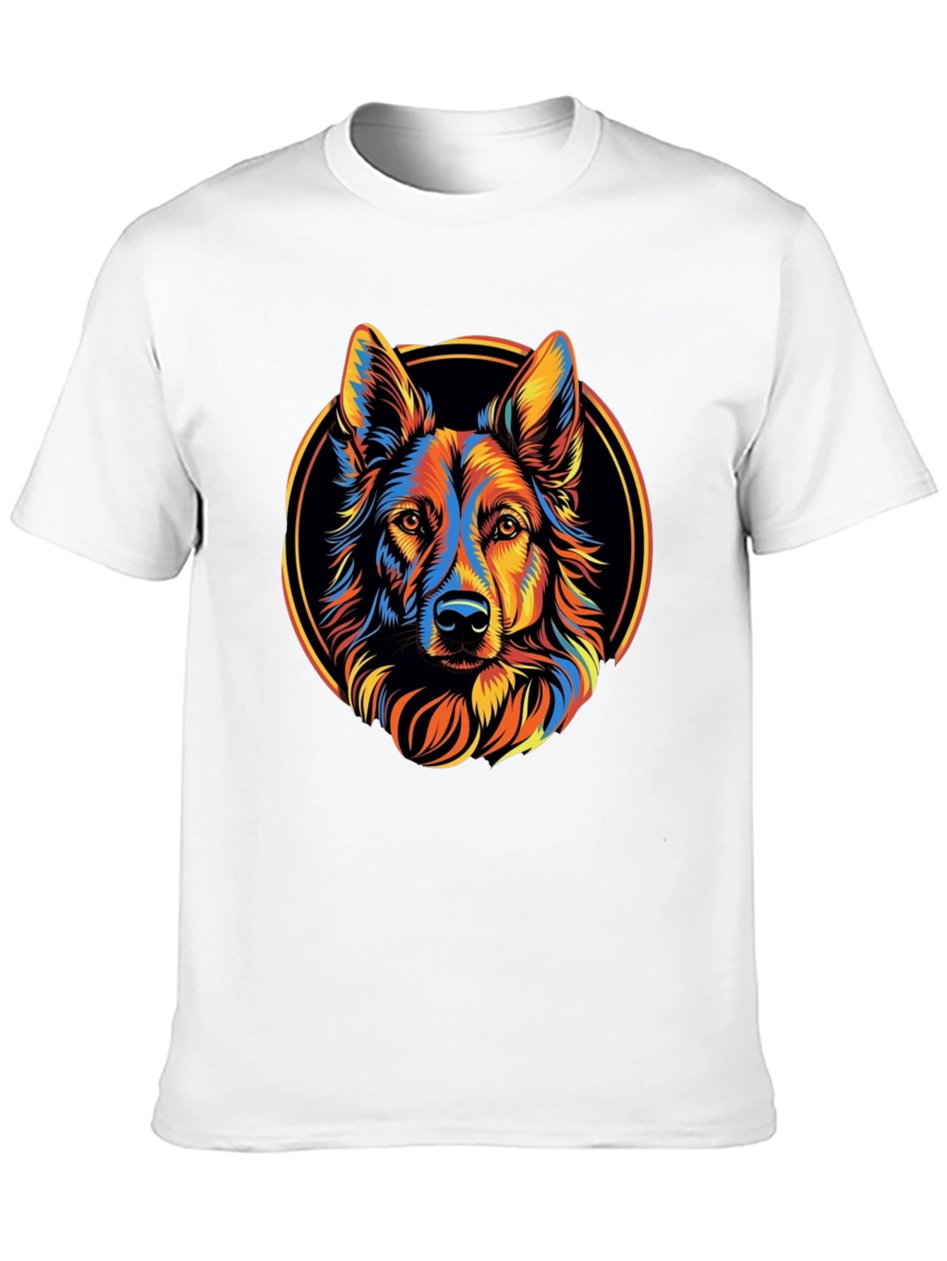 Black Dog Graphic Tee - Colorful Canine Design view 10