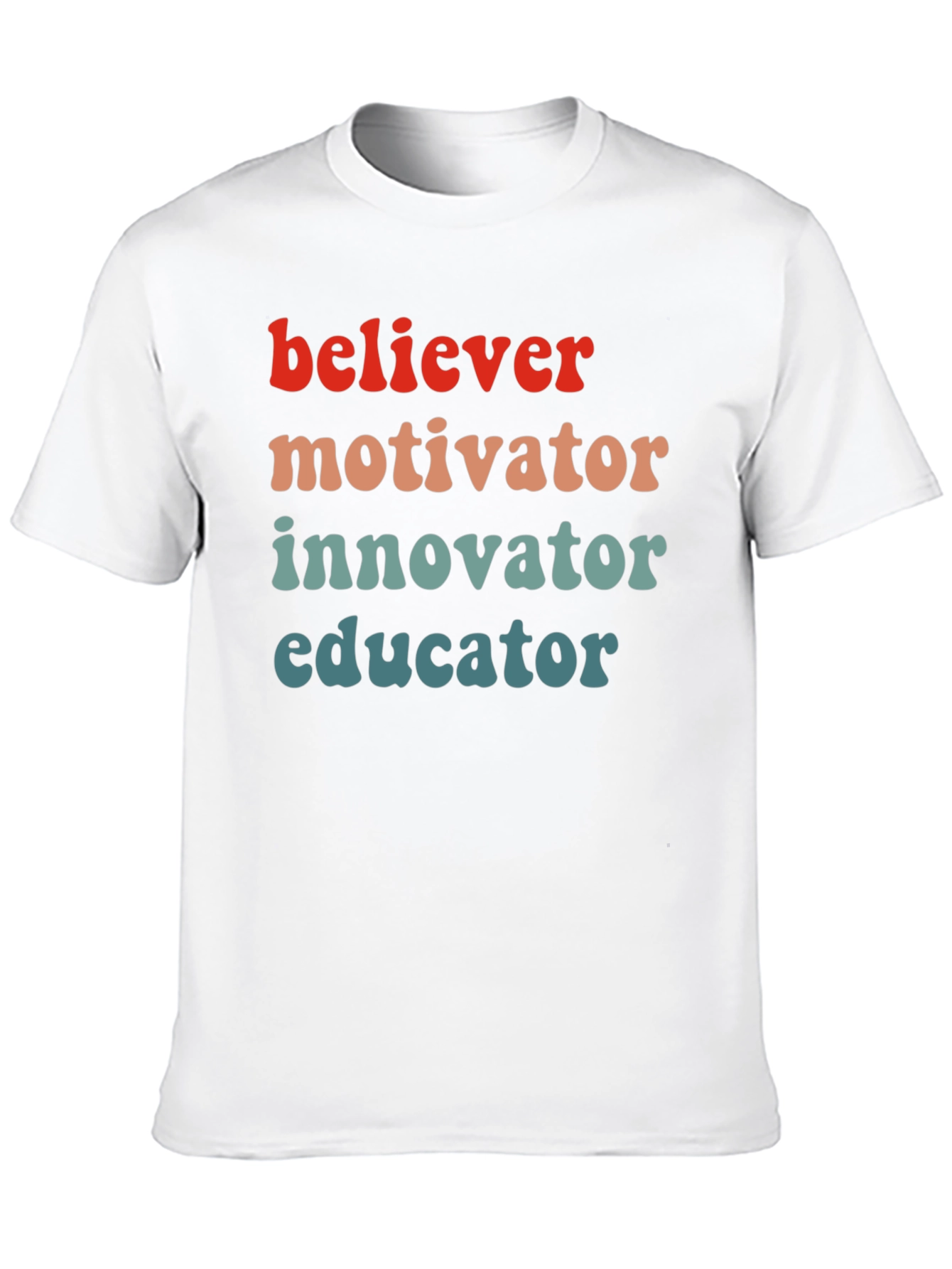 Black Believer Motivator Educator Graphic Tee view 10