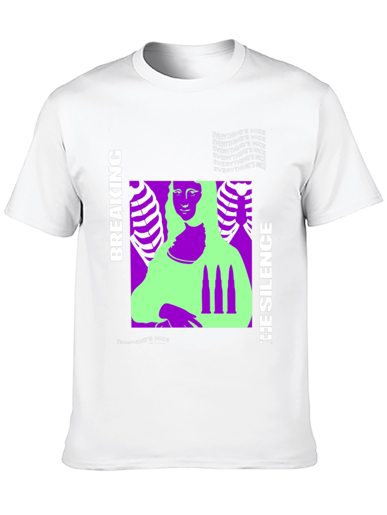 Black Breaking the Silence Graphic Tee view 10