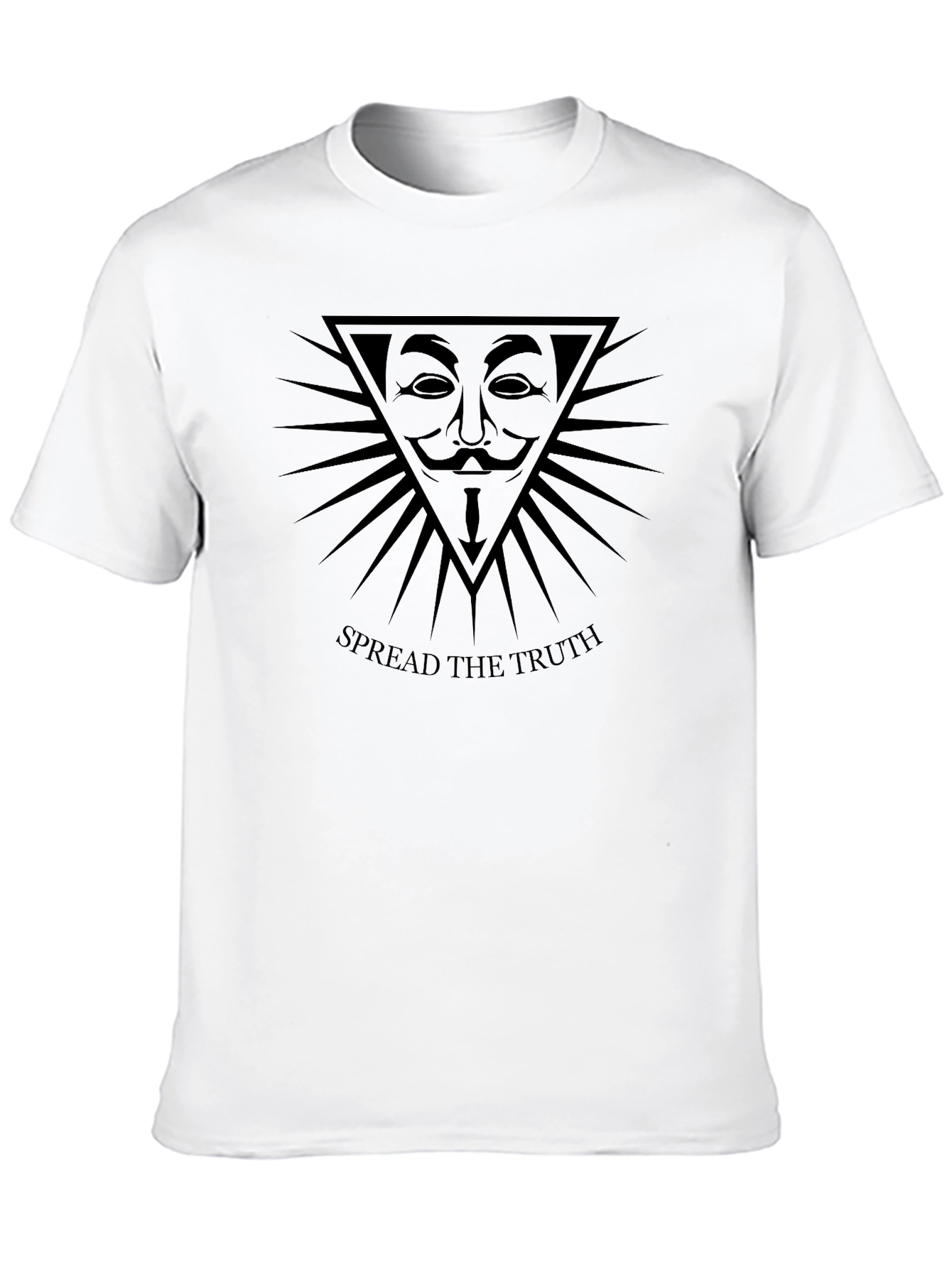 Black Anonymous "Spread The Truth" Graphic Tee view 10