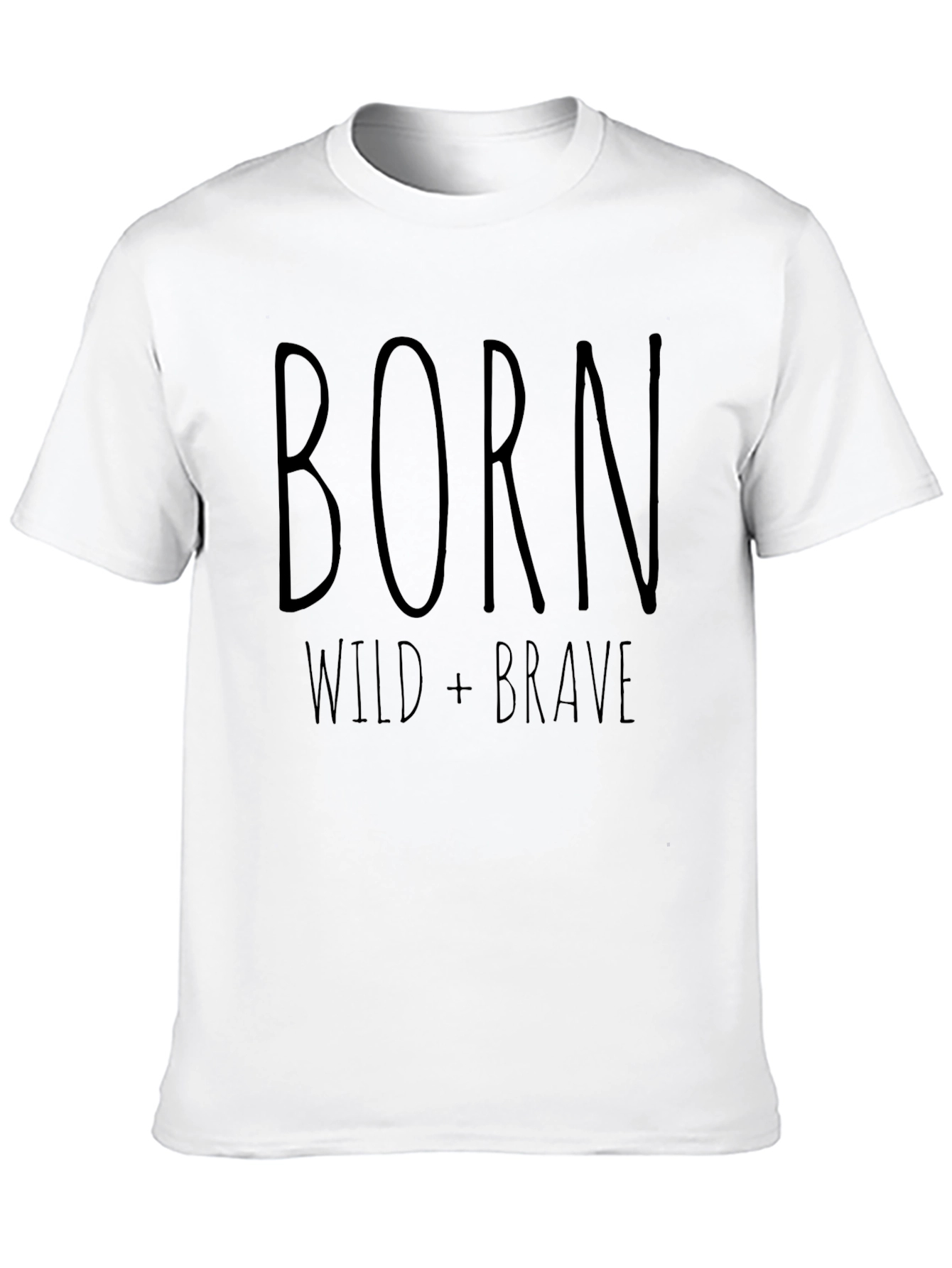 Black Born Wild + Brave Graphic T-Shirt - Mens view 10
