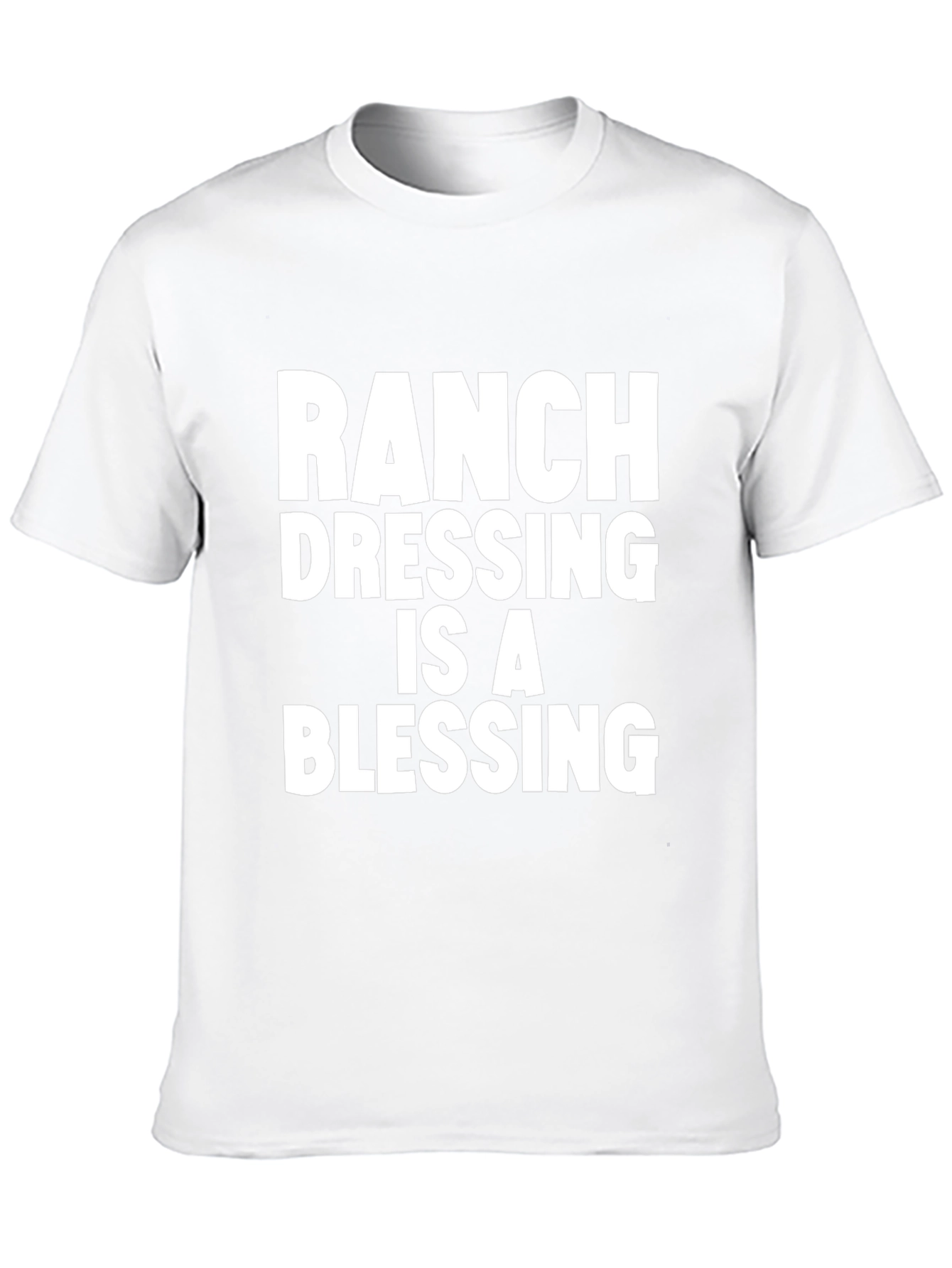 Black Ranch Dressing Is A Blessing T-Shirt - Black view 10