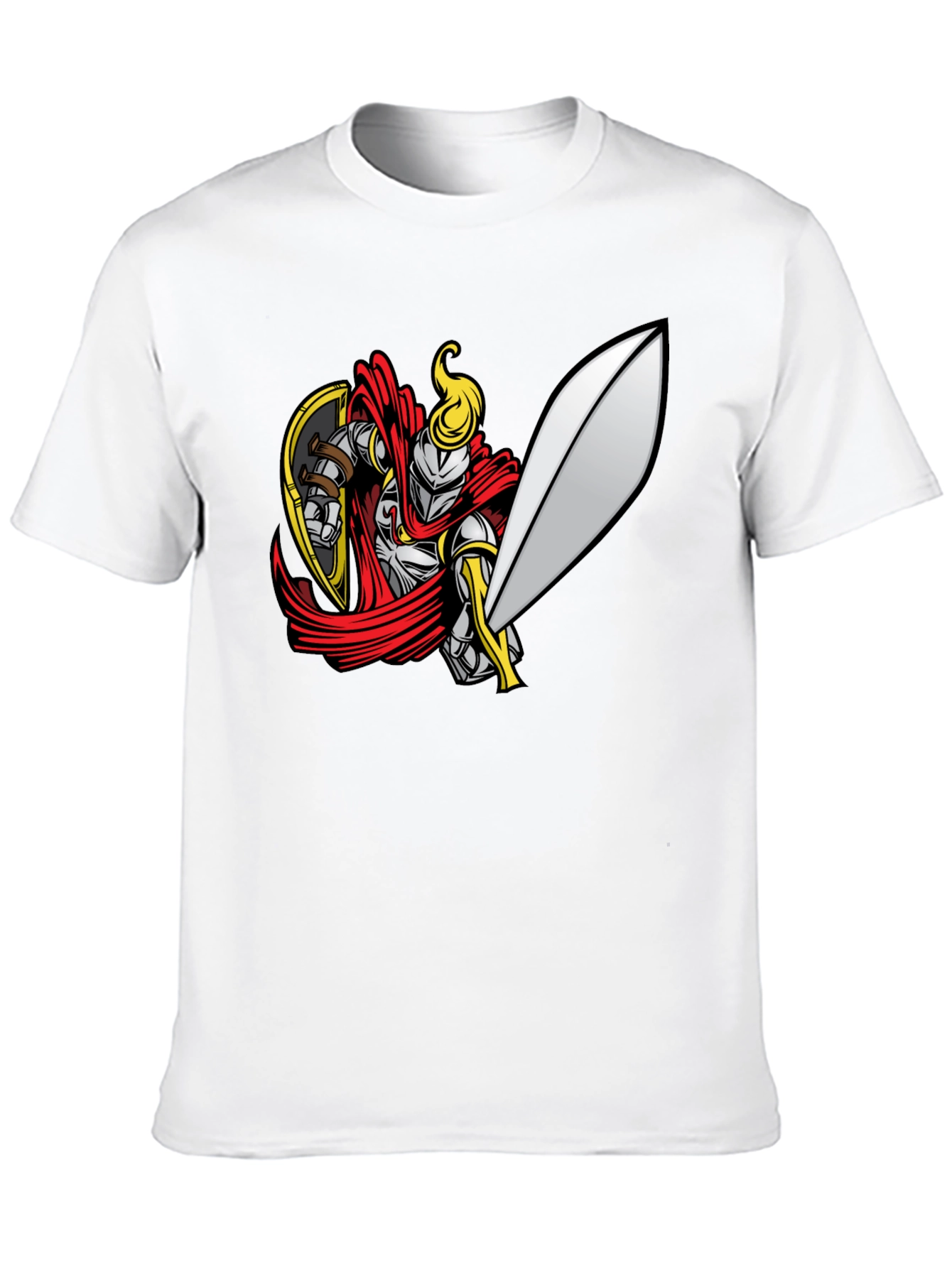 Black Knight Graphic Tee - Black Cotton T-Shirt view 10