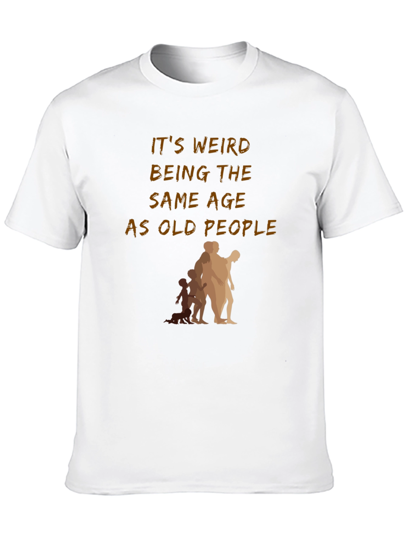 Black Funny "Old People" Graphic T-Shirt view 10