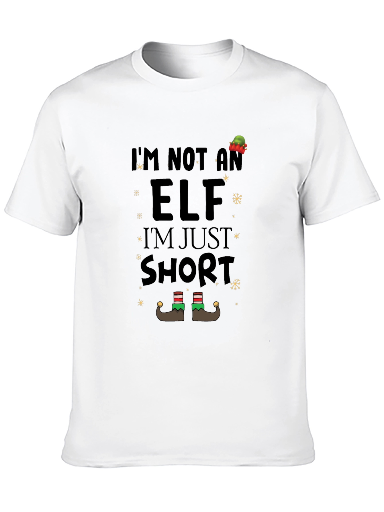 Black I'm Not an Elf, I'm Just Short T-Shirt view 10