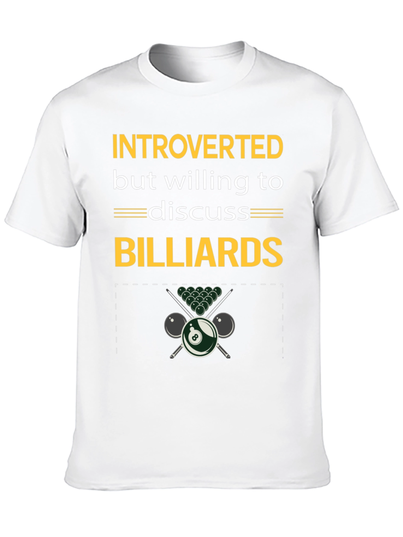 Black Introverted Billiards T-Shirt view 10