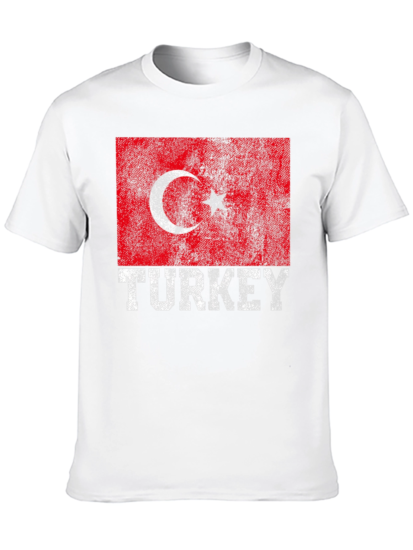 Black Turkey Flag T-Shirt - Distressed Graphic Tee view 10