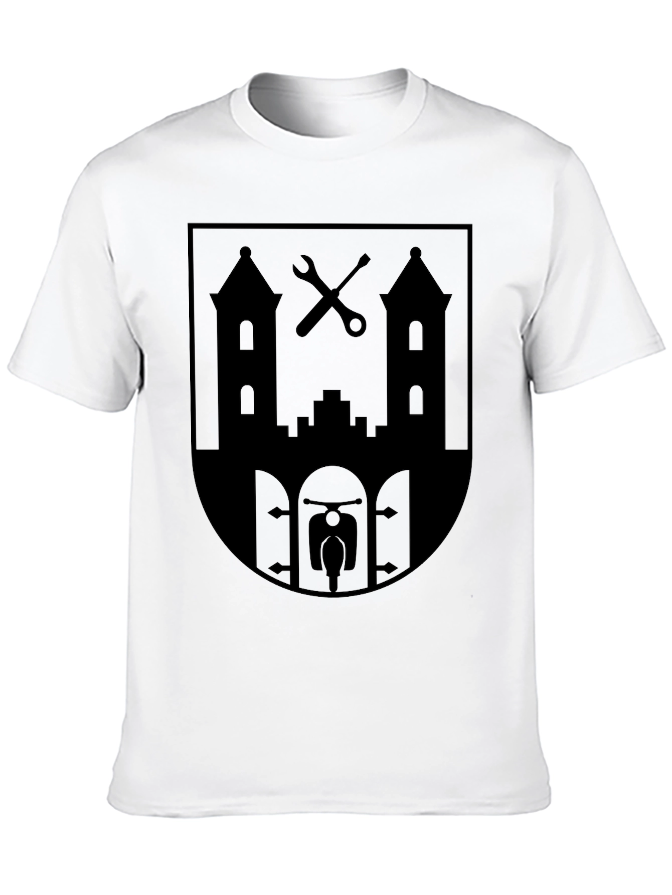 Black City Crest Graphic T-Shirt - Black view 10