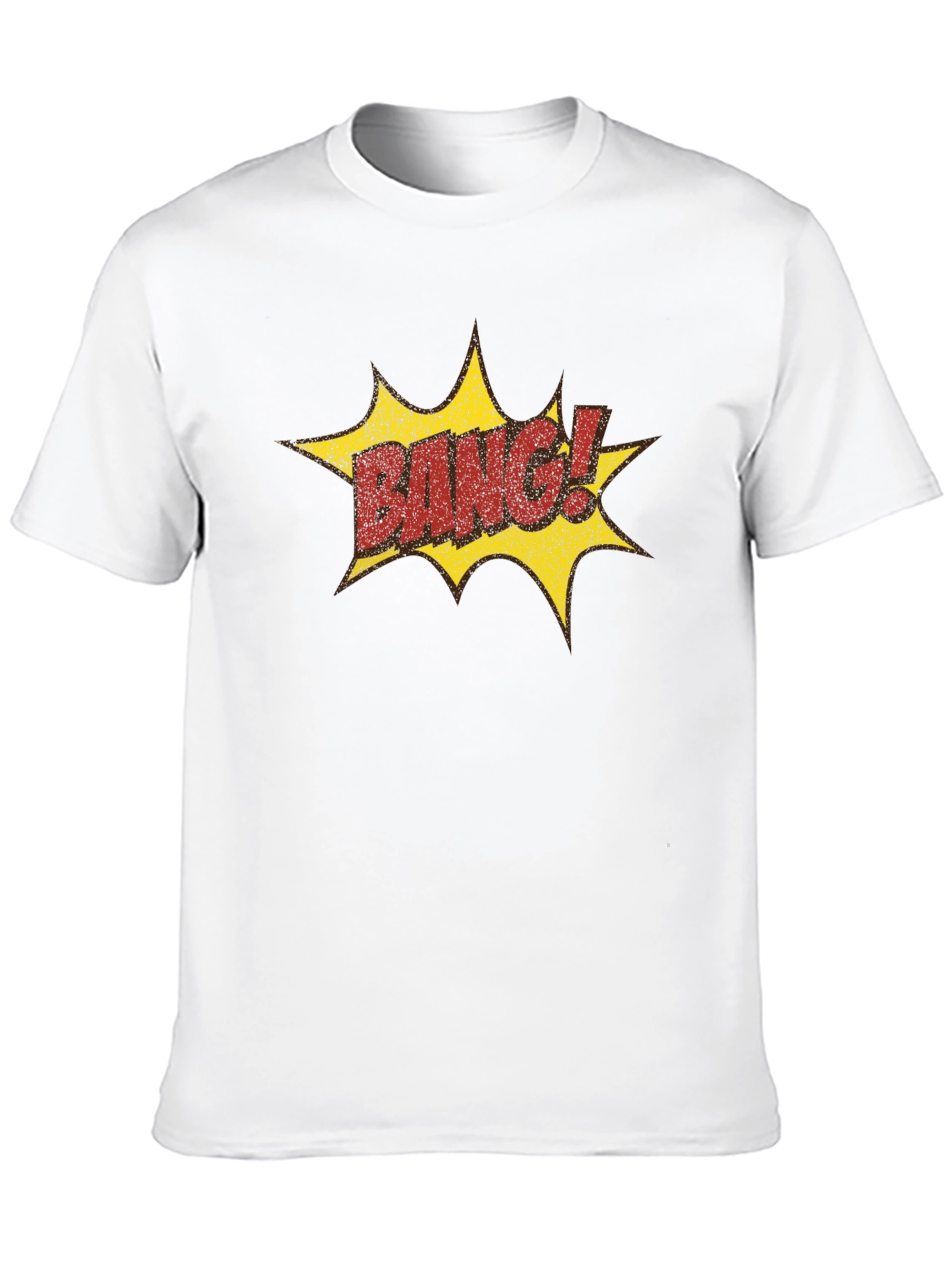 Black Bang! Graphic Print Black T-Shirt view 10