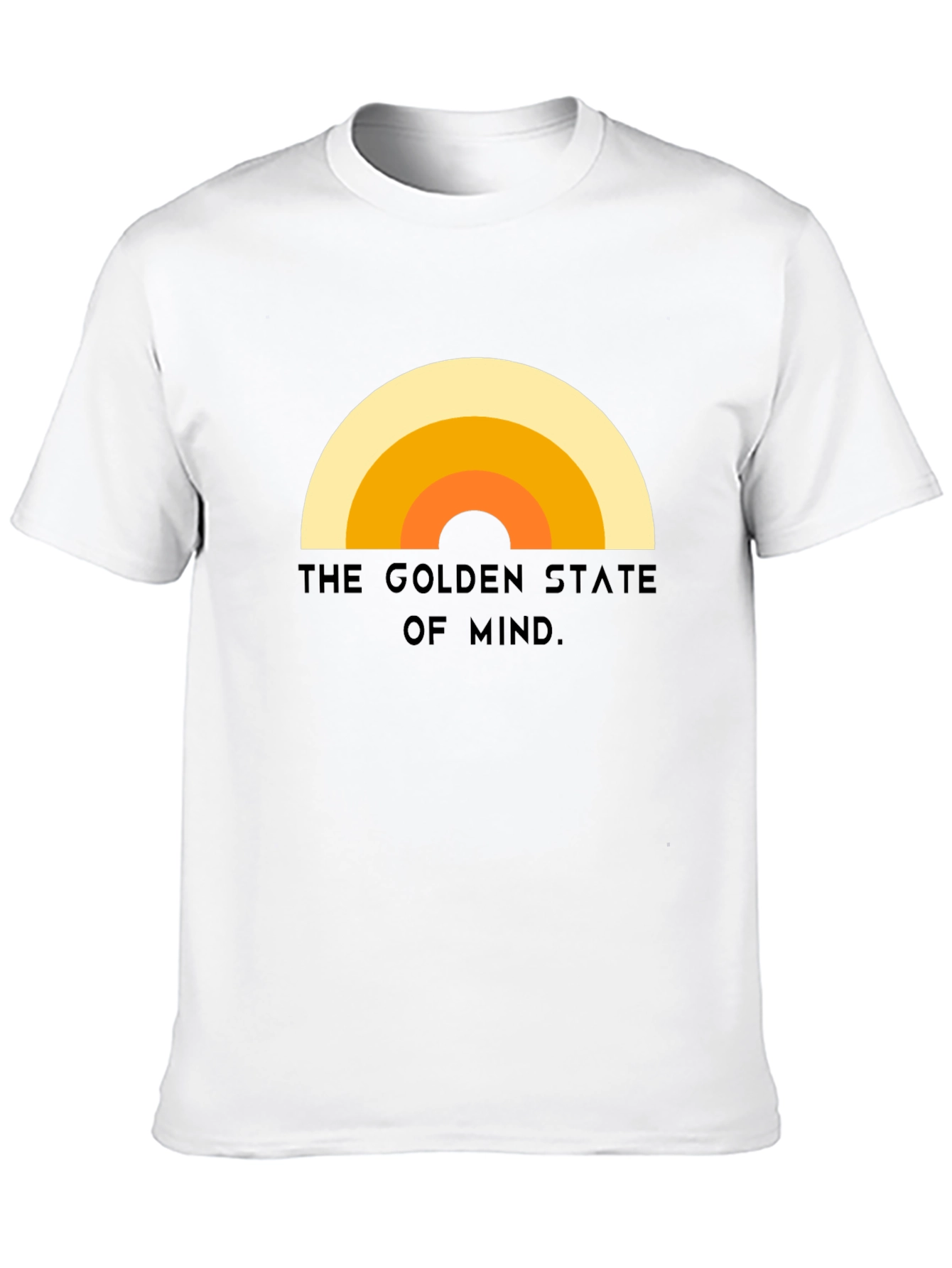 Black Golden State of Mind Retro T-Shirt view 10