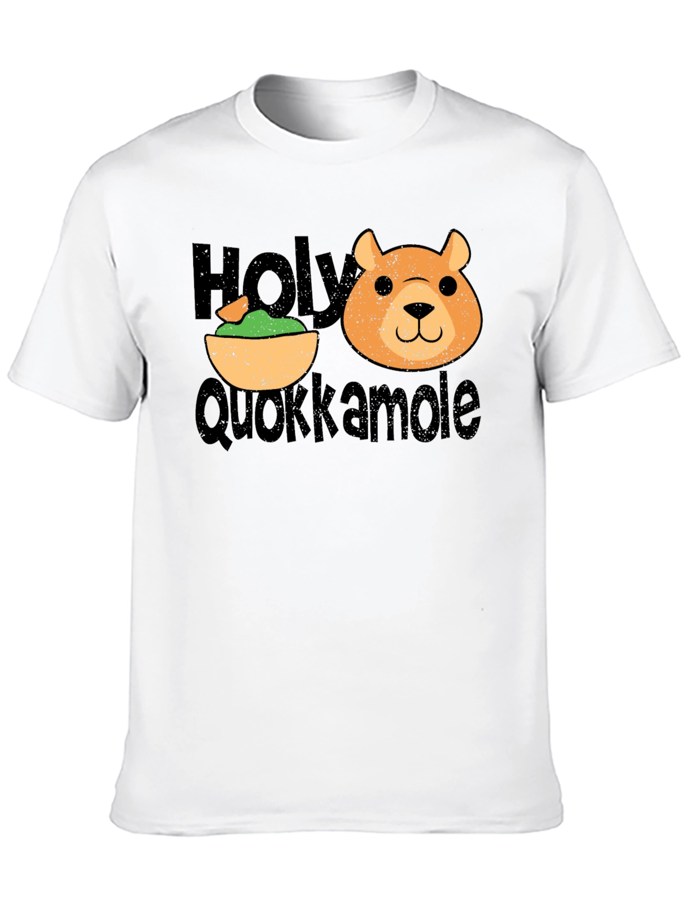 Black Holy Quokkamole Funny Graphic T-Shirt view 10