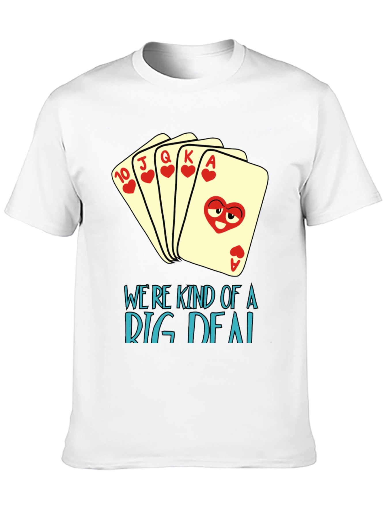 Black Funny Poker Hand T-Shirt - We're Kind of a Big Deal view 10