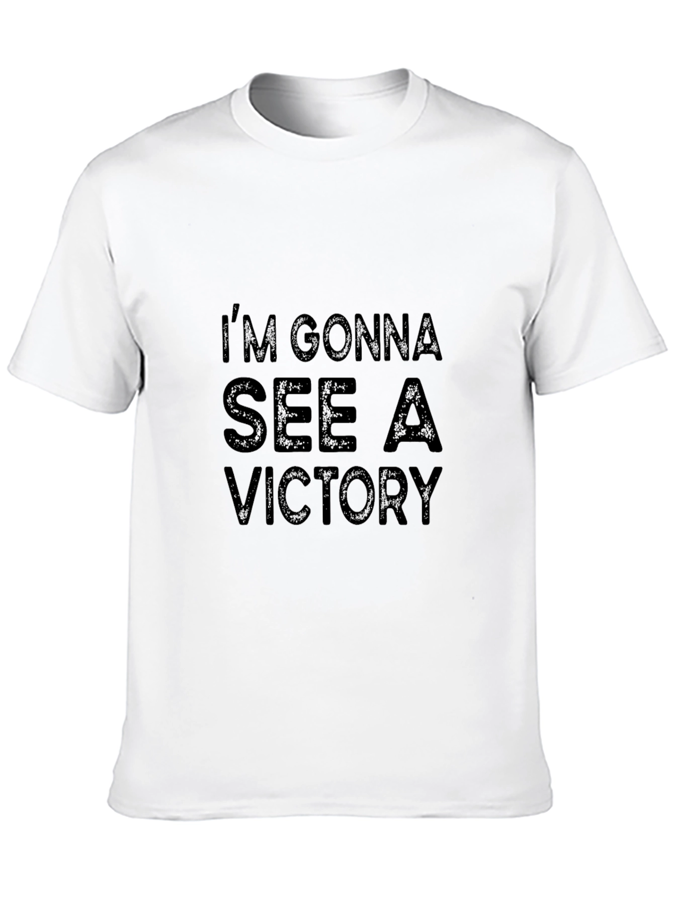Black I'm Gonna See A Victory Black T-Shirt view 10
