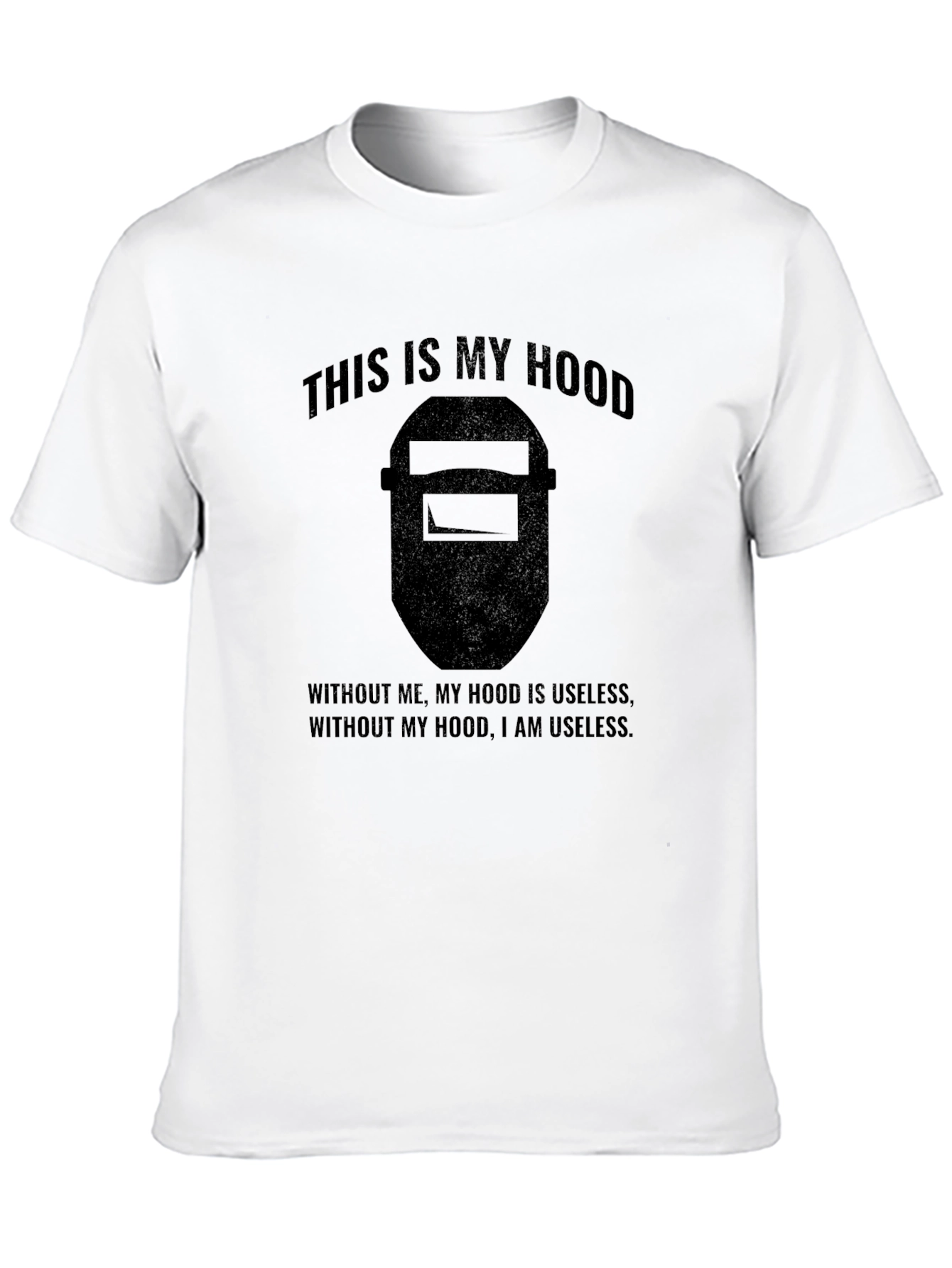 Black Welder's Hood T-Shirt - Funny Welding Tee view 10