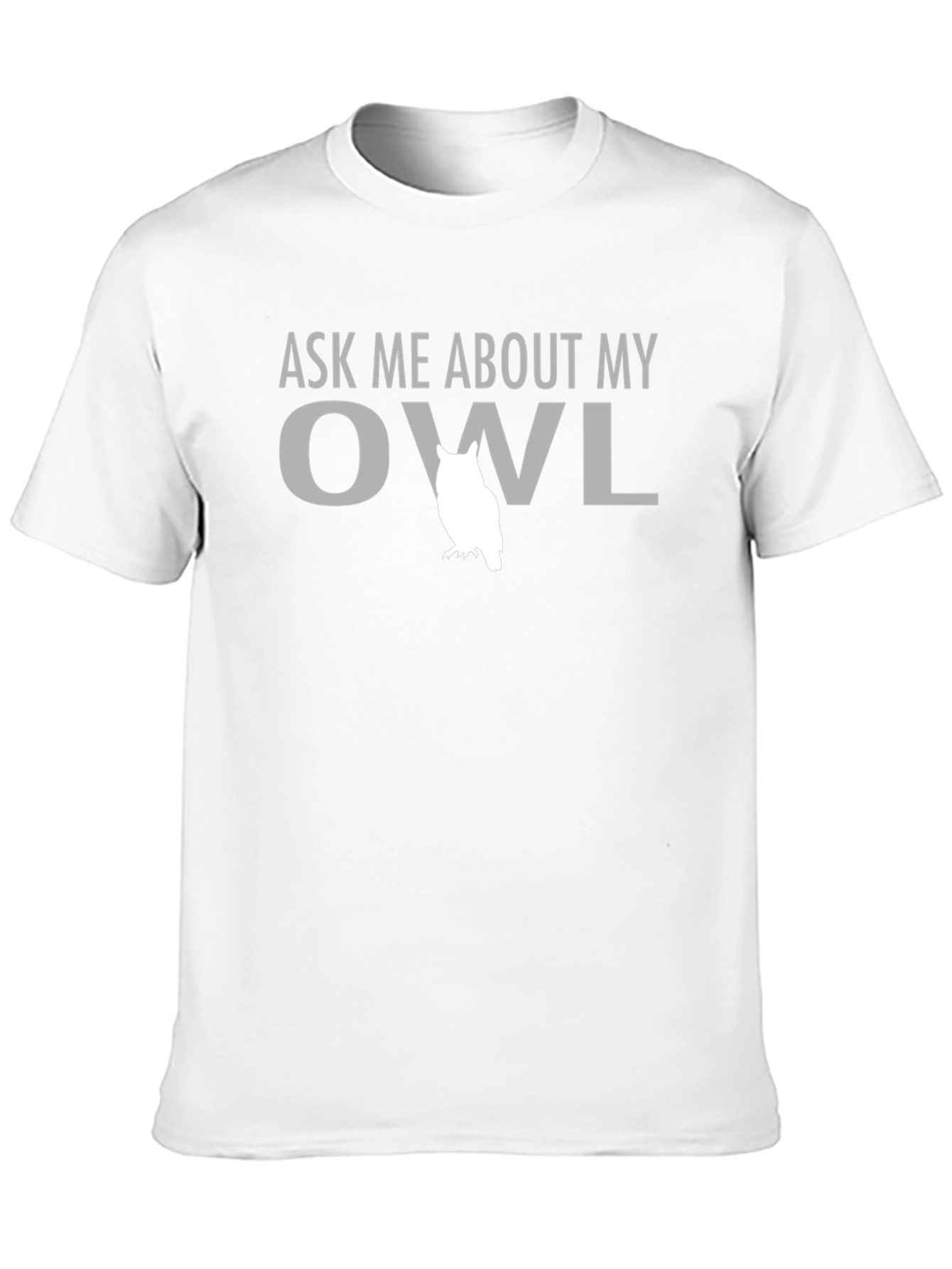 Black Ask Me About My Owl T-Shirt -  Funny Animal Lover Tee view 10