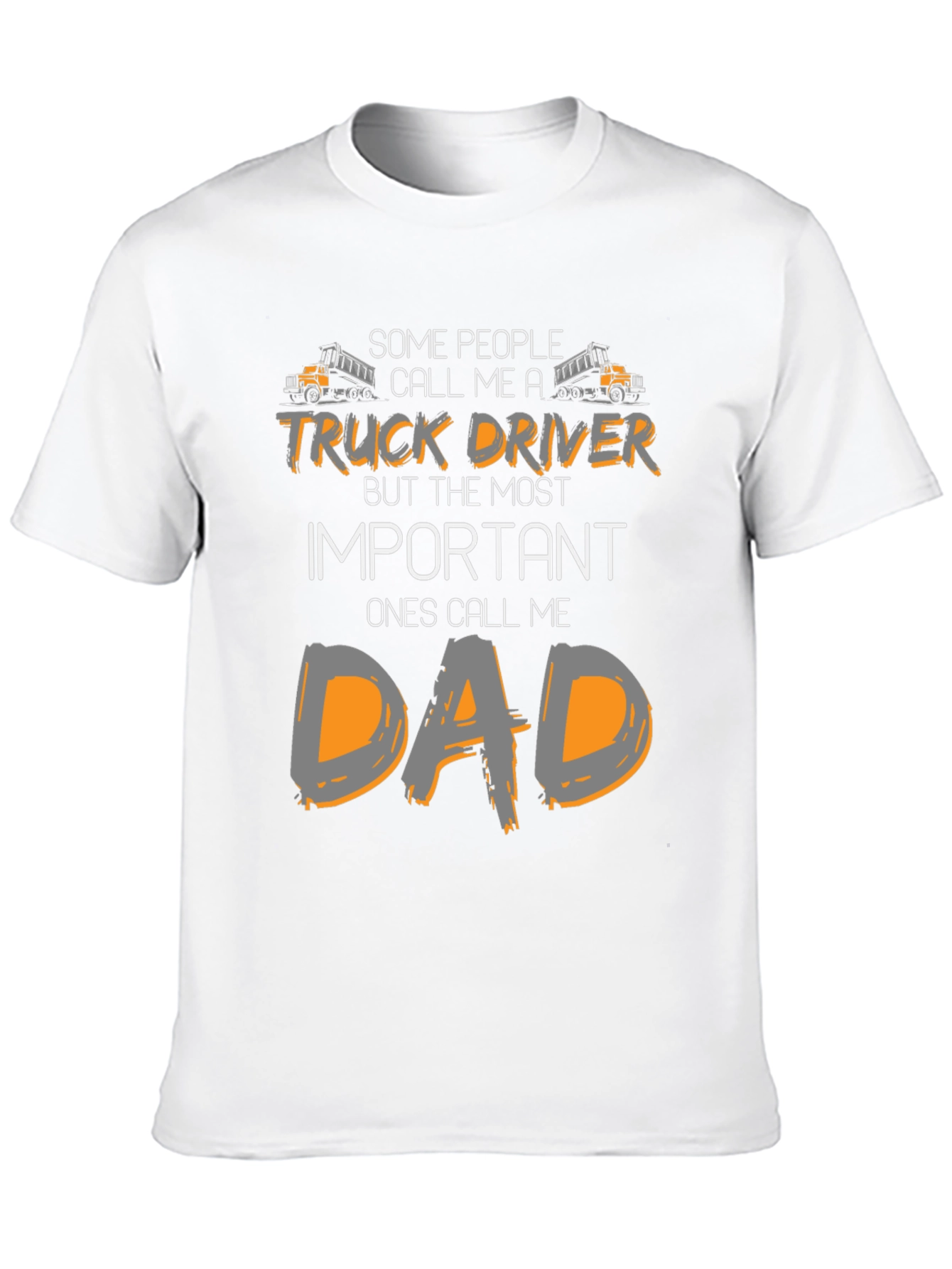 Black Truck Driver Dad T-Shirt - Funny Father's Day Gift view 10