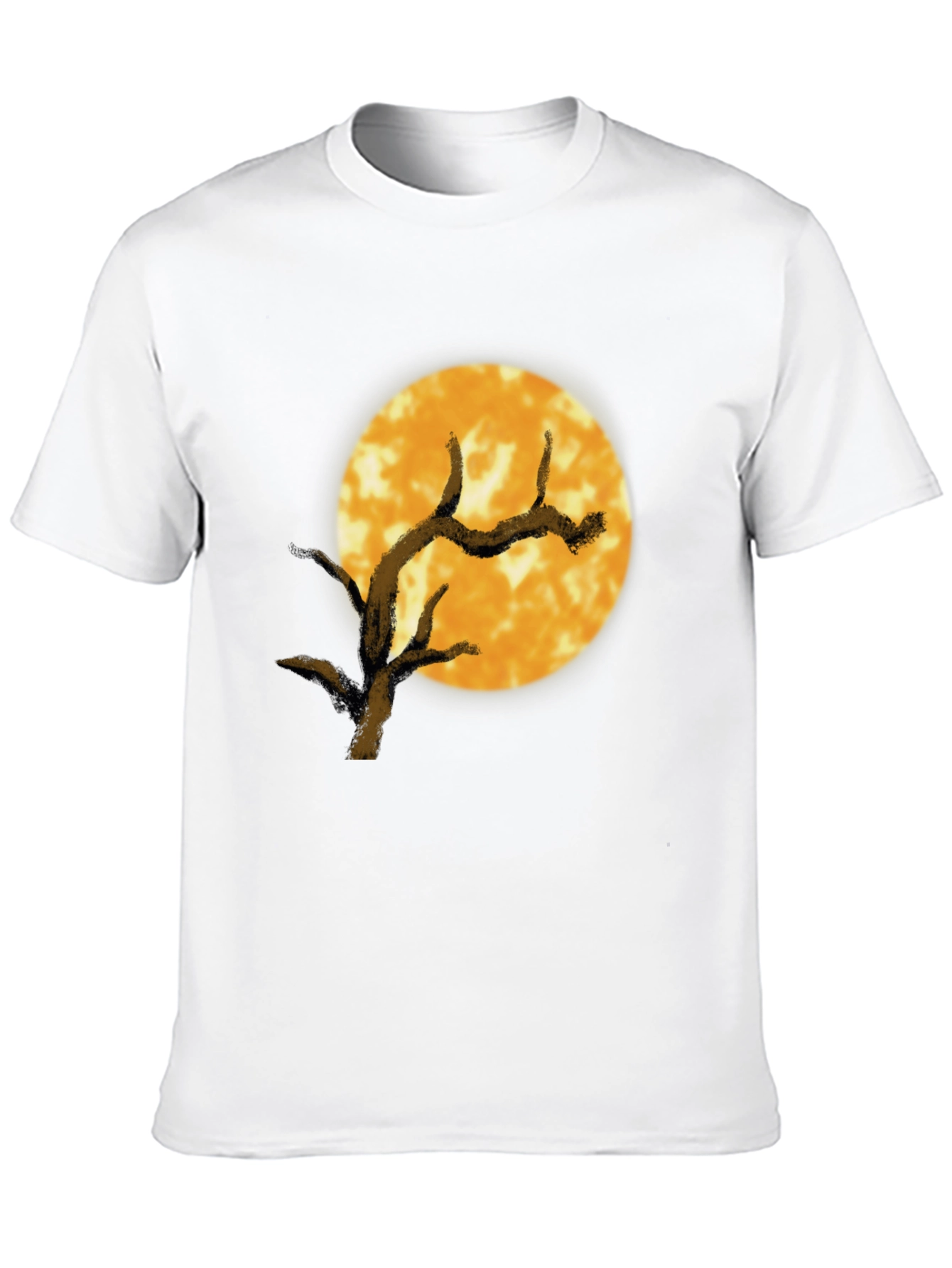 Black Full Moon Tree Graphic Tee - Black view 10