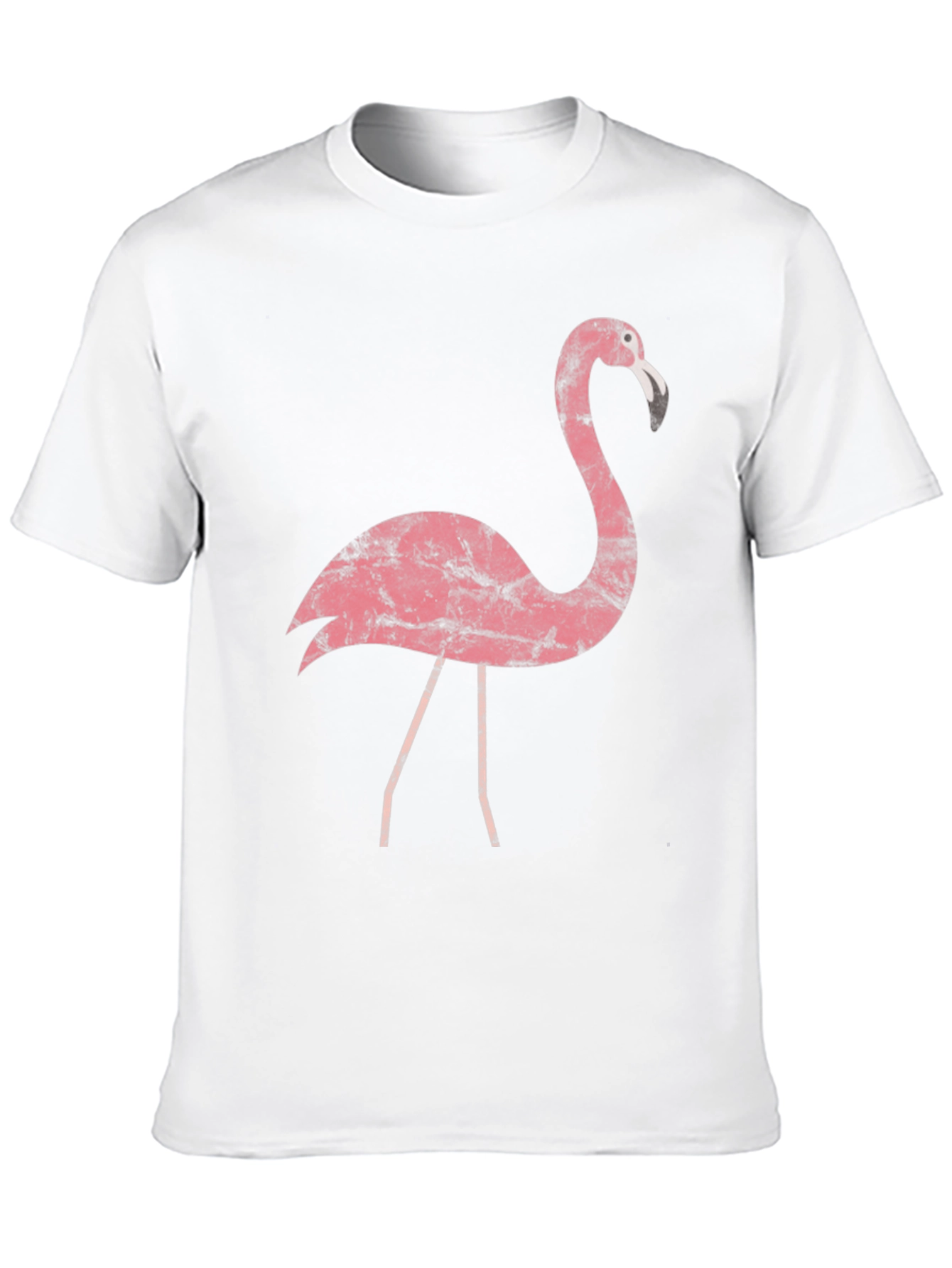Black Pink Flamingo Graphic Tee - Trendy Casual Top view 10