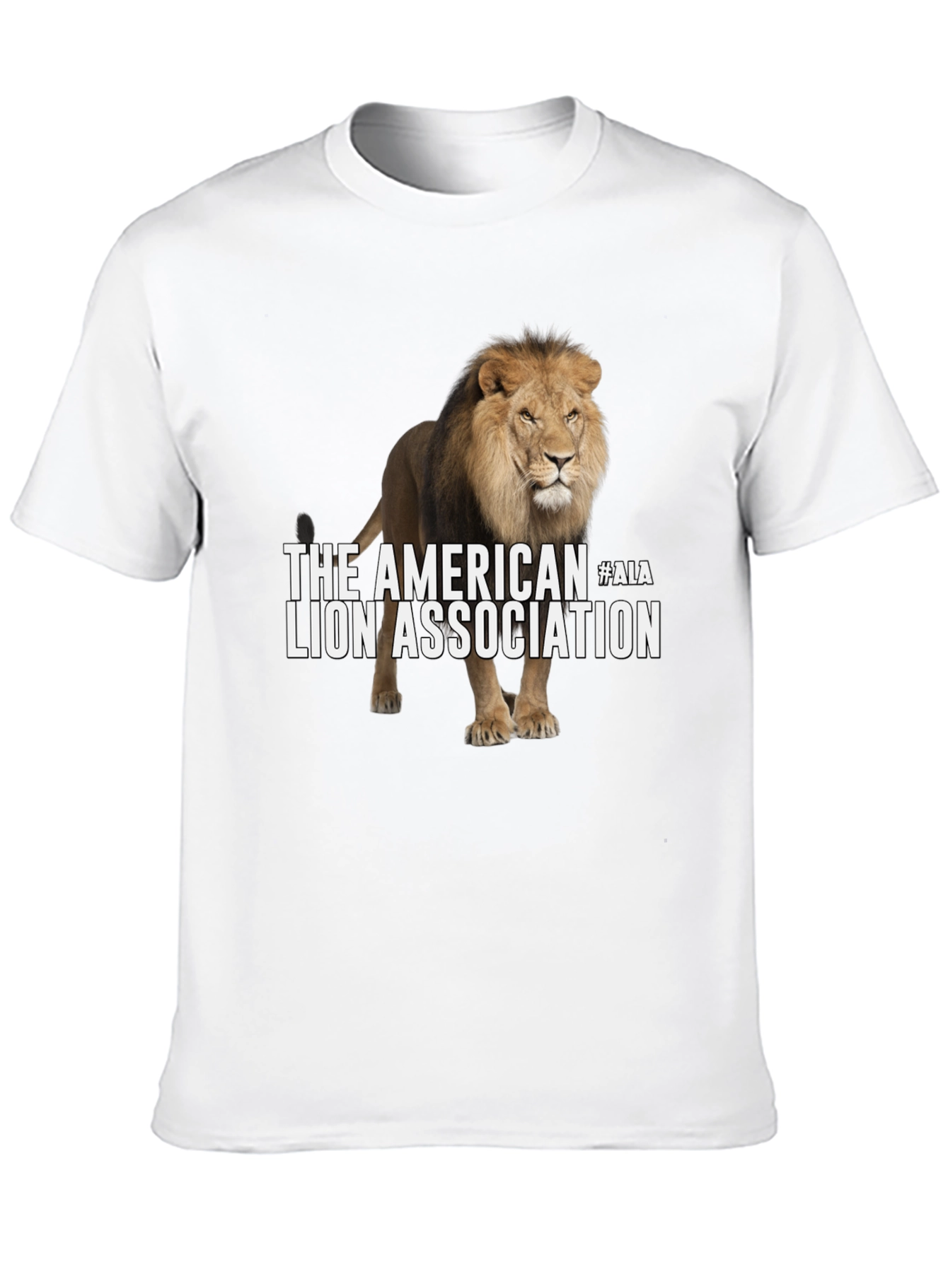 Black American Lion Association Graphic T-Shirt view 10