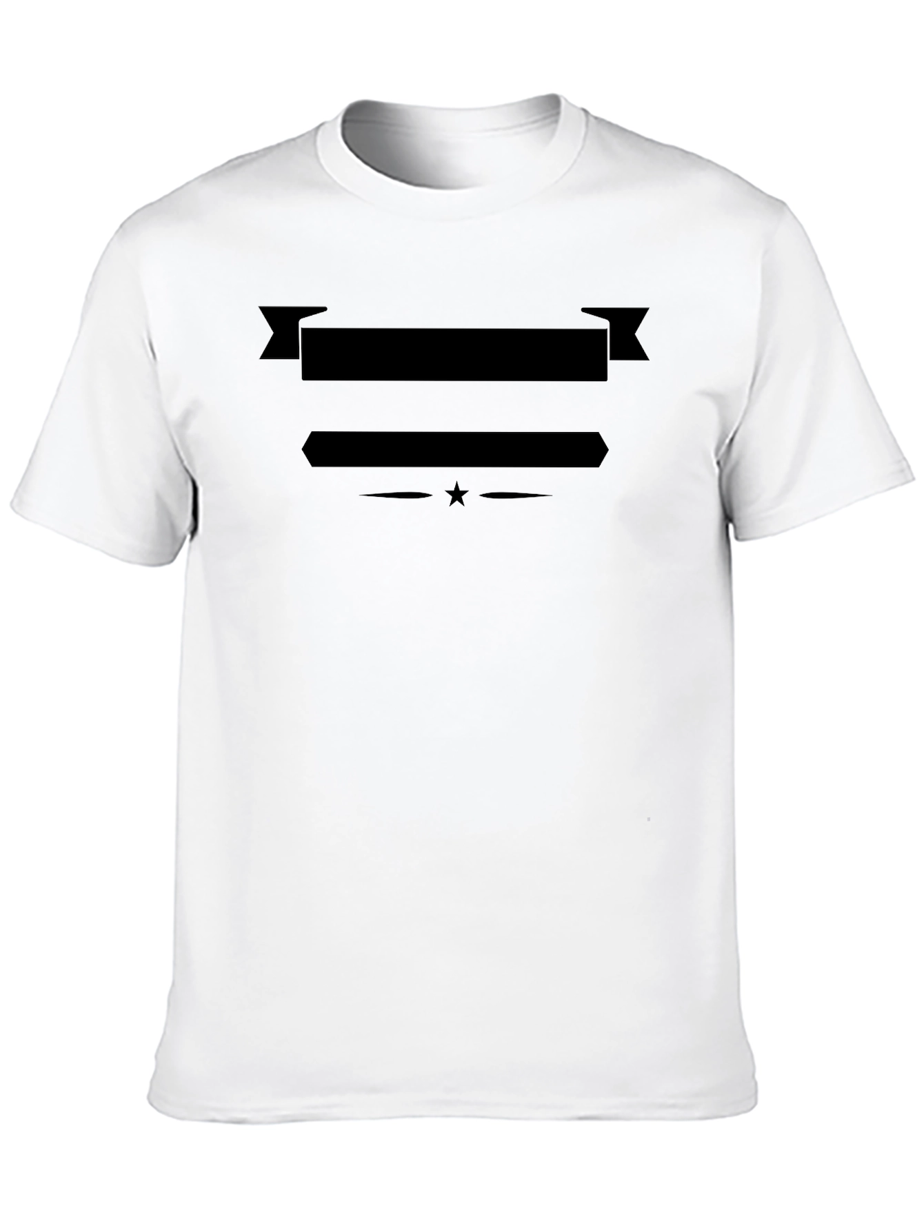 Black Men's Solid Black Crew Neck T-Shirt view 10