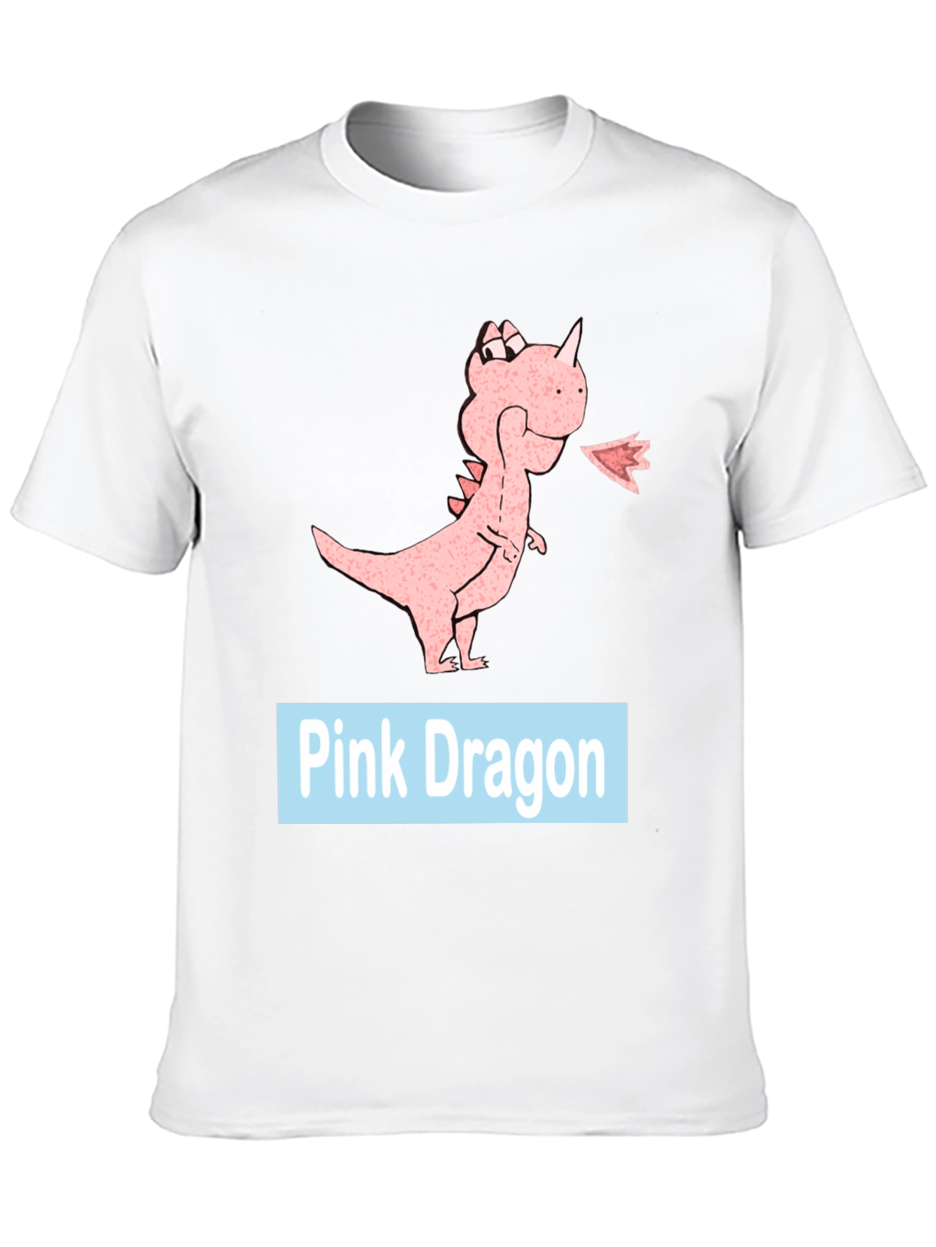 Black Pink Dragon Graphic Tee - Casual Black T-Shirt view 10