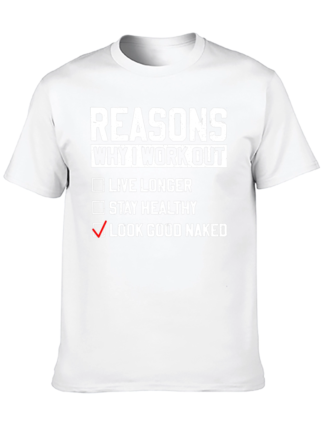 Black Reasons Why I Workout T-Shirt view 10