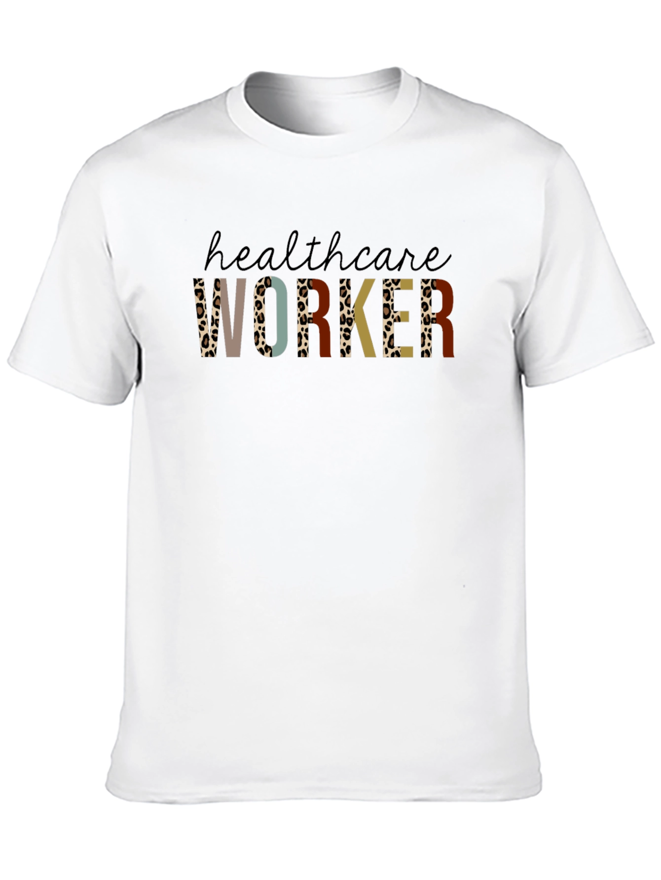Black Healthcare Worker Graphic Tee - Black Unisex T-Shirt view 10